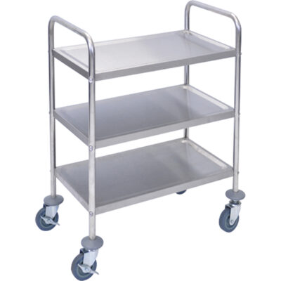 Chariot à tablettes, 3 Tiers, 16" la x 35" h x 26" p, Capacité 200 lb