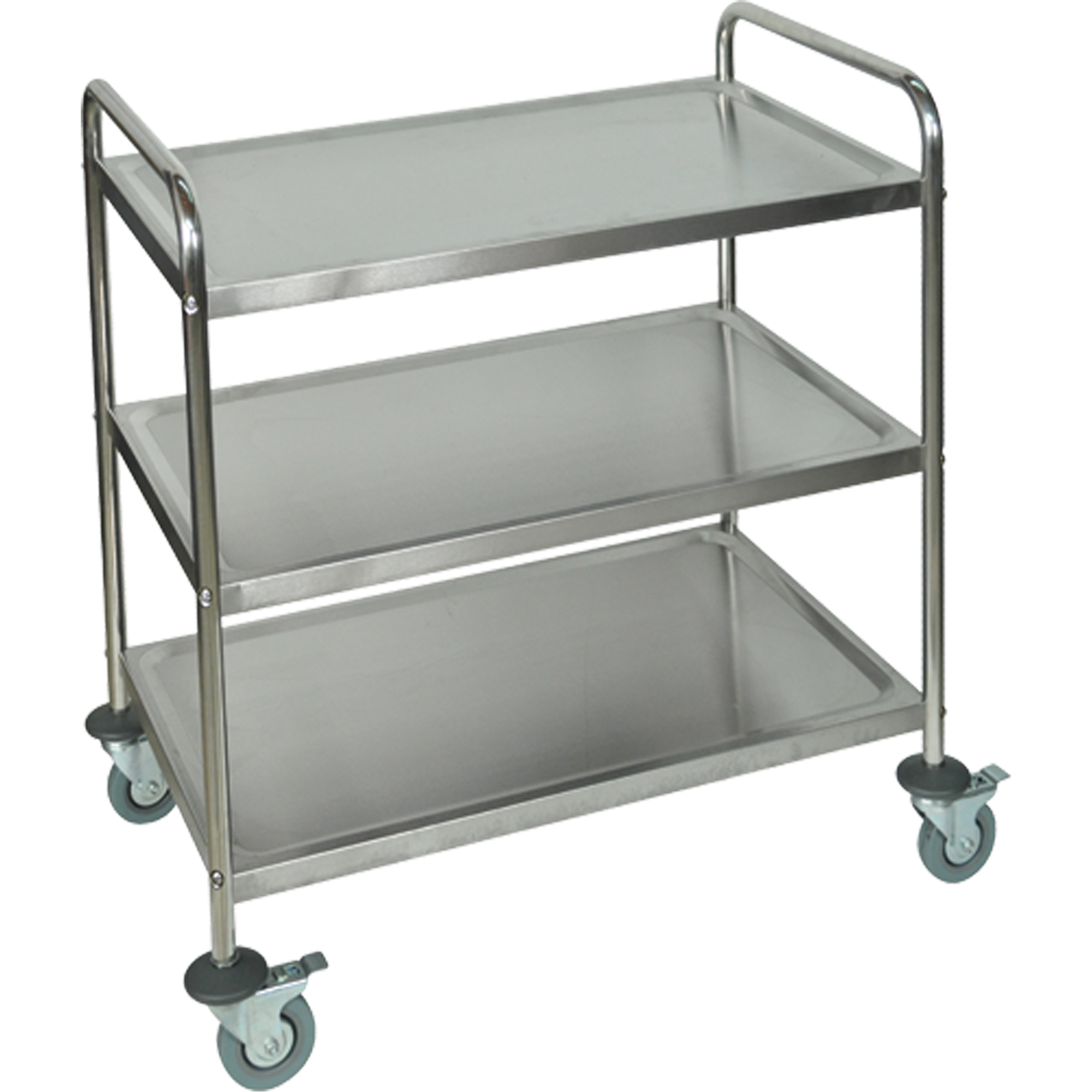 Chariot à tablettes, 3 Tiers, 21" la x 37" h x 23-1/2" p, Capacité 200 lb