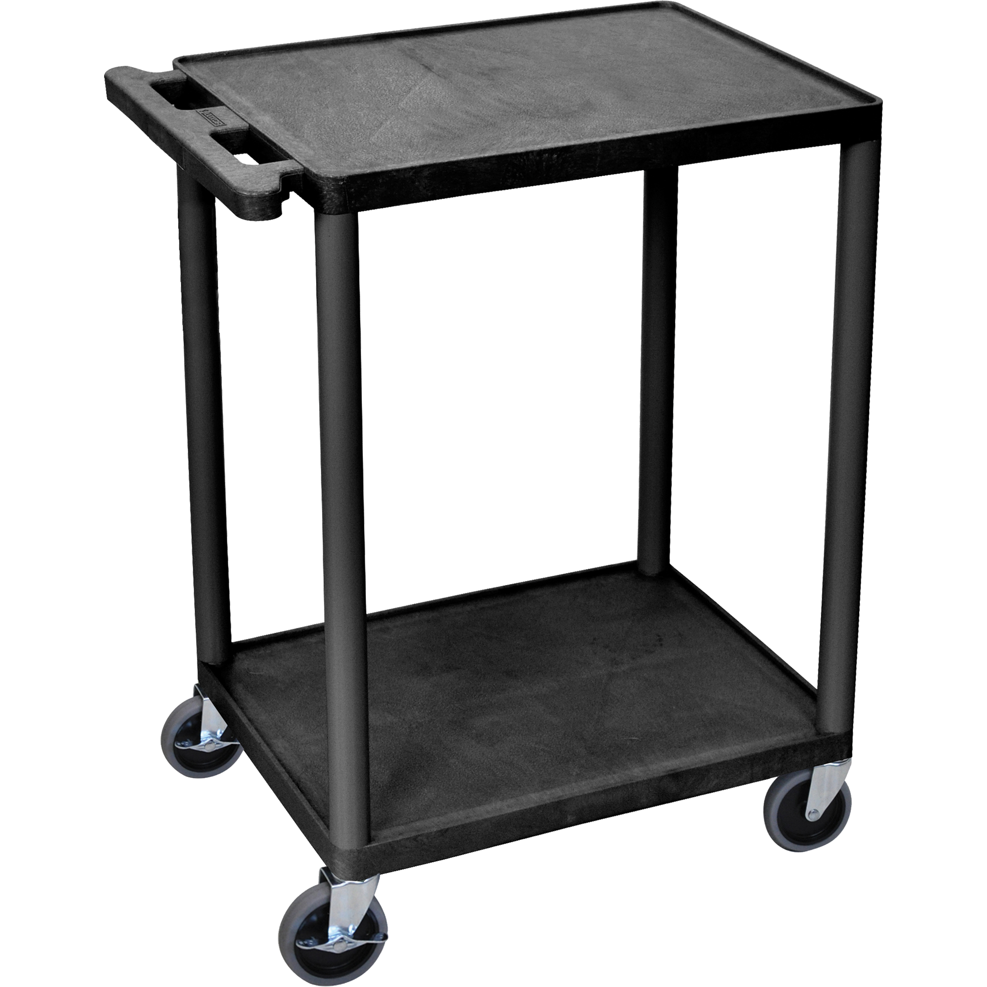 Chariot utilitaire, 2 tiers, 18" x 33" x 24", Capacité 400 lb