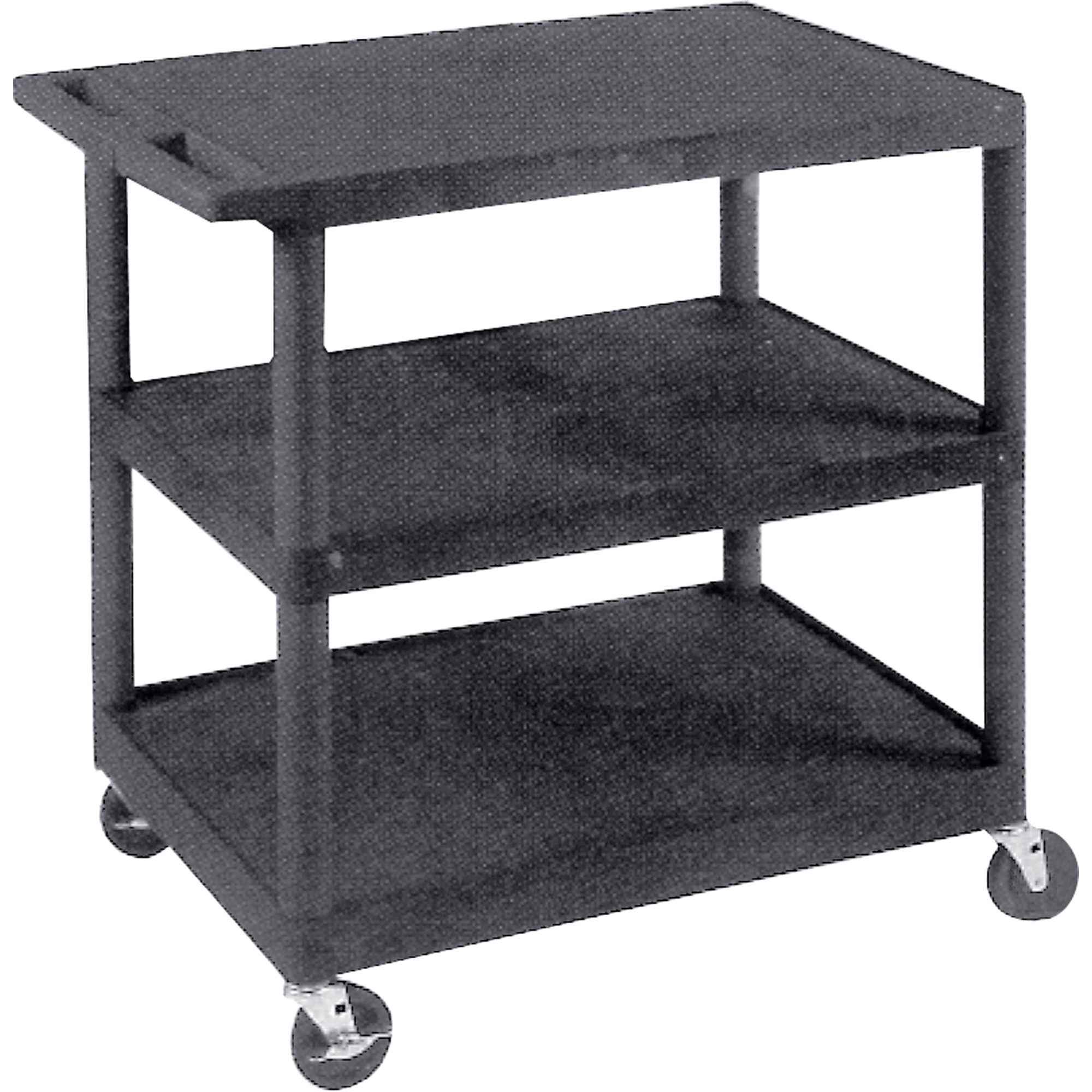 Chariot utilitaire, 3 tiers, 18" x 34" x 24", Capacité 400 lb
