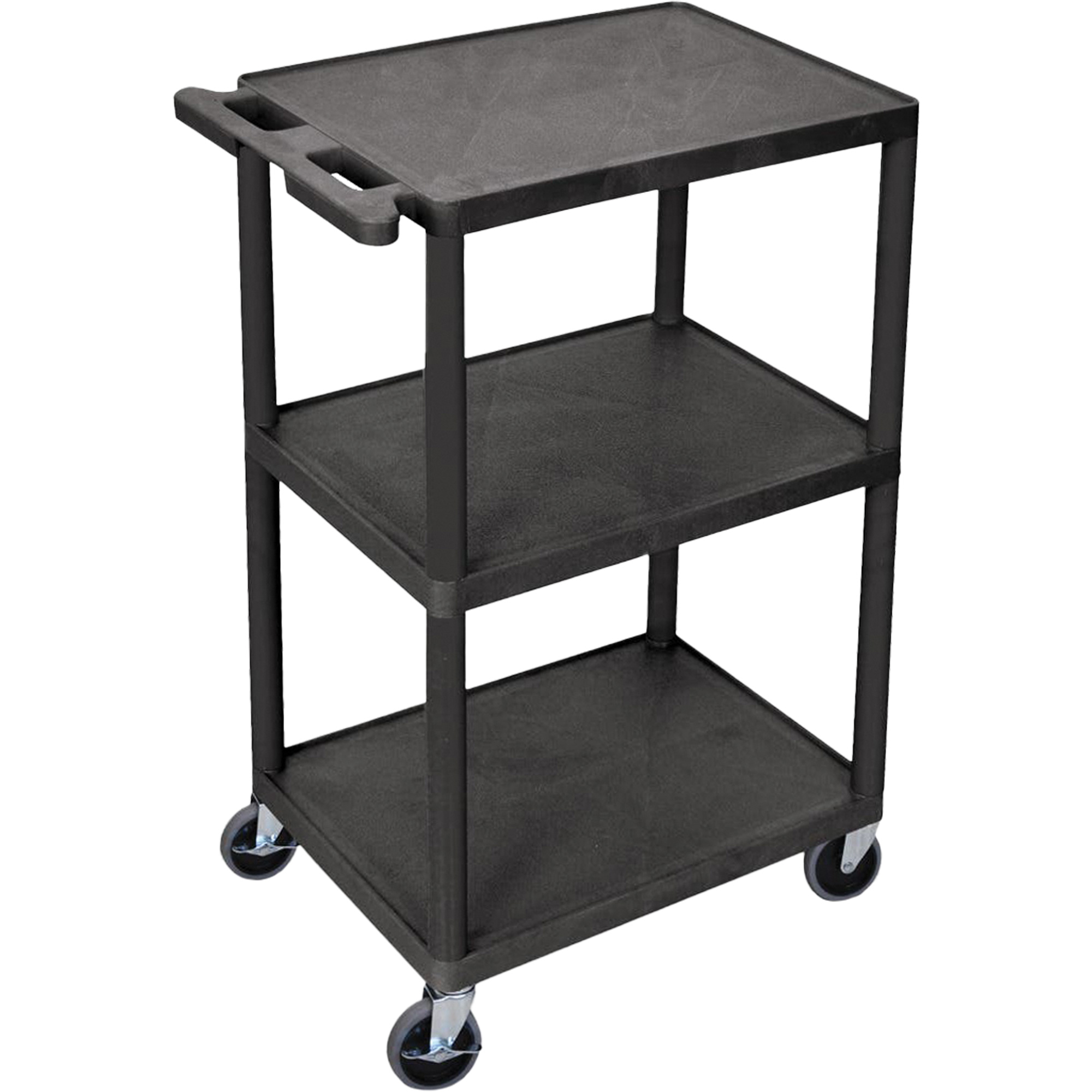 Chariot utilitaire, 3 tiers, 18" x 40" x 24", Capacité 400 lb