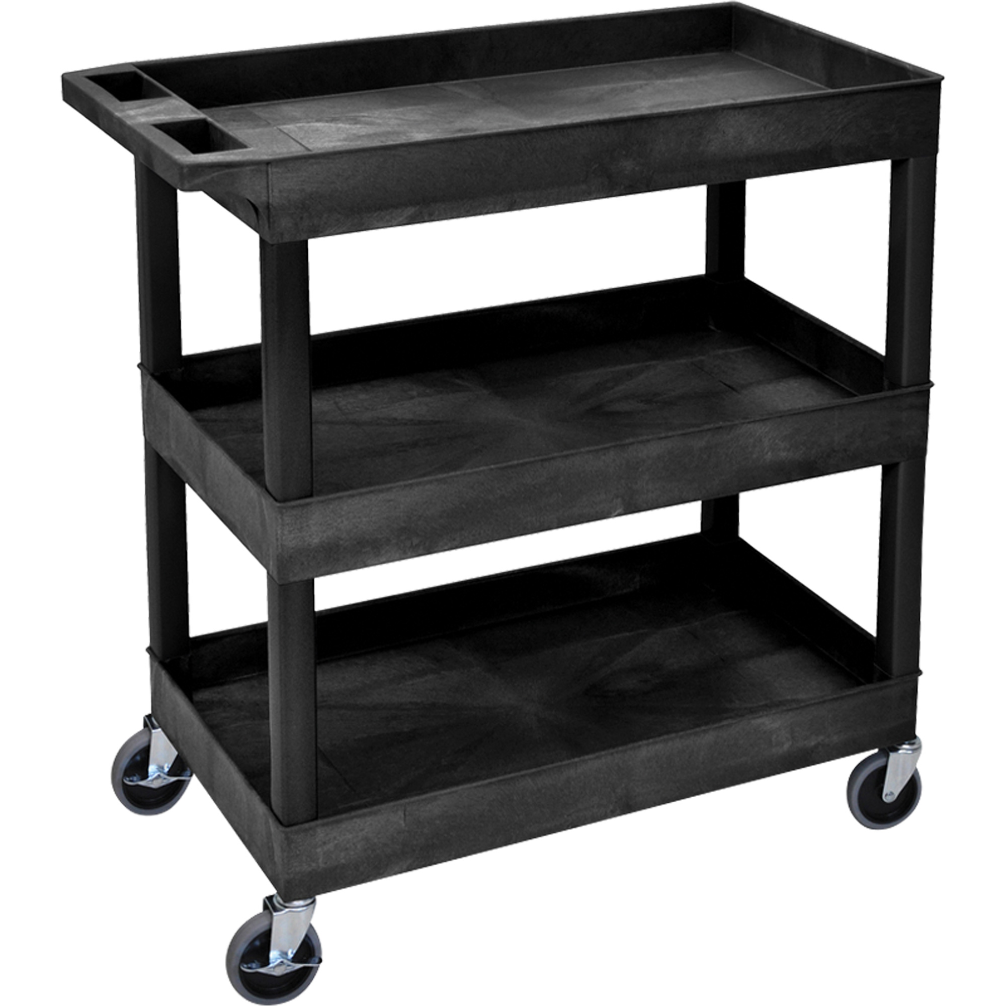 Râtelier mobile, 3 tiers, 35-1/4" x 36-1/4" x 18", Capacité 300 lb