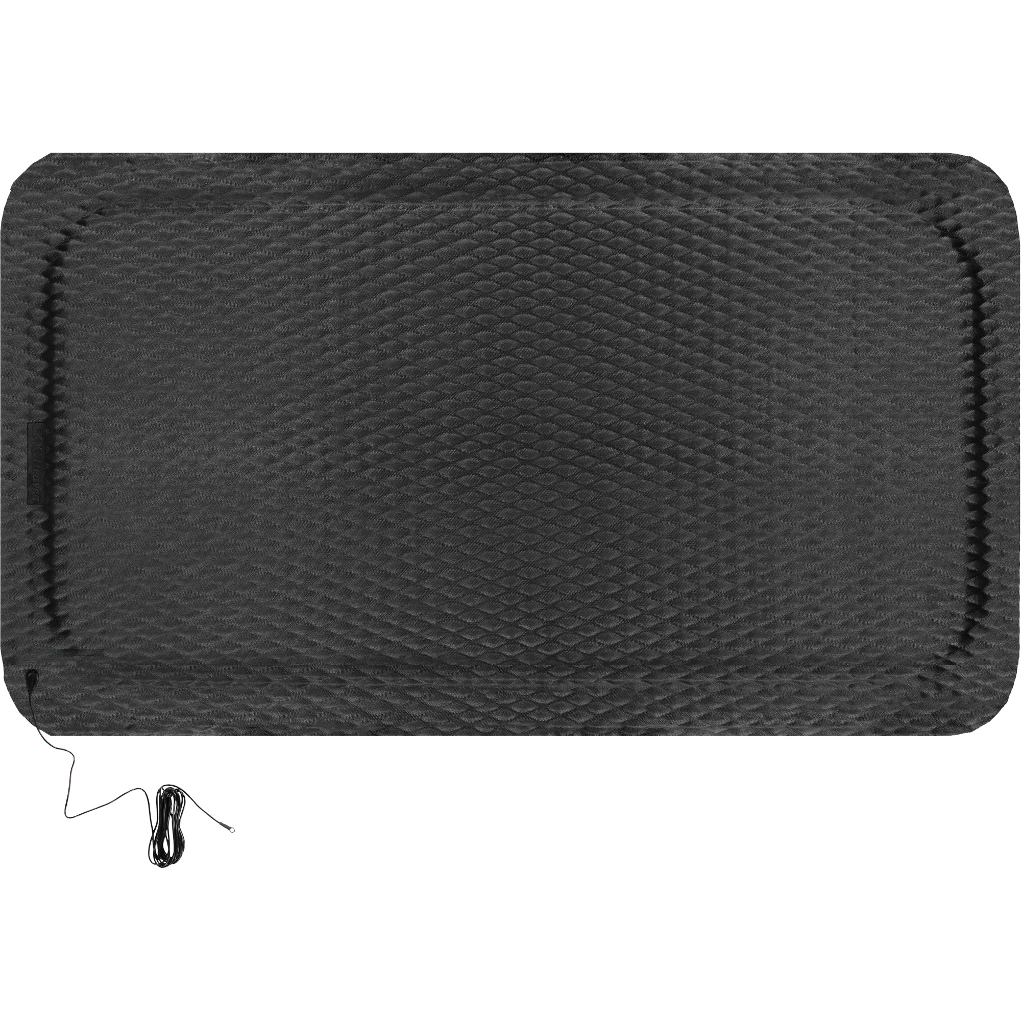 Ensemble de tapis conductible Hog Heaven, 3' la x 5' lo, 7/8" Épaisseur, Noir, Nitrile