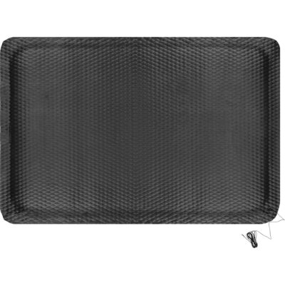 Tapis conductible Hog Heaven, 4' la x 6' lo, 5/8" Épaisseur, Noir, Nitrile