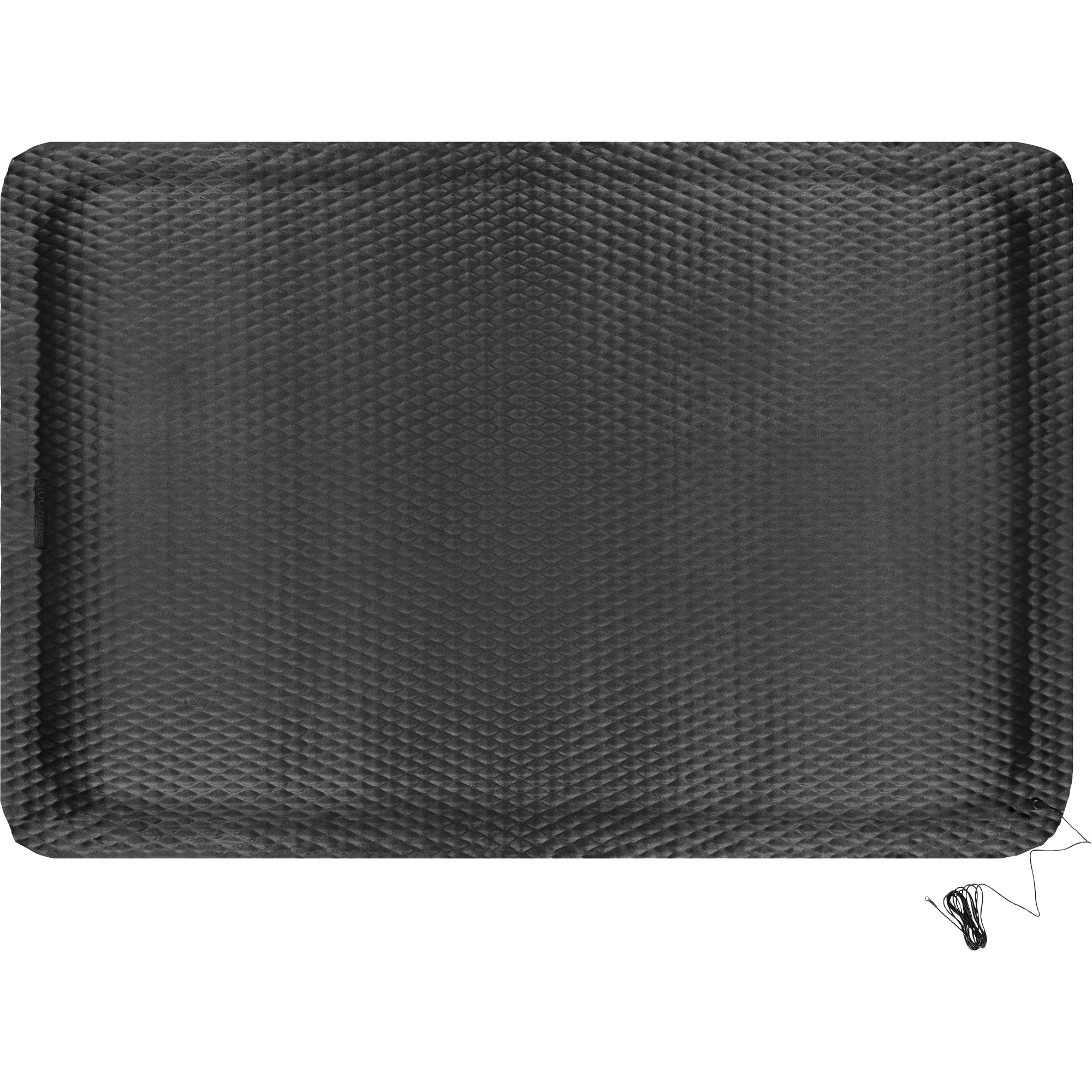 Ensemble de tapis conductible Hog Heaven, 4' la x 6' lo, 7/8" Épaisseur, Noir, Nitrile
