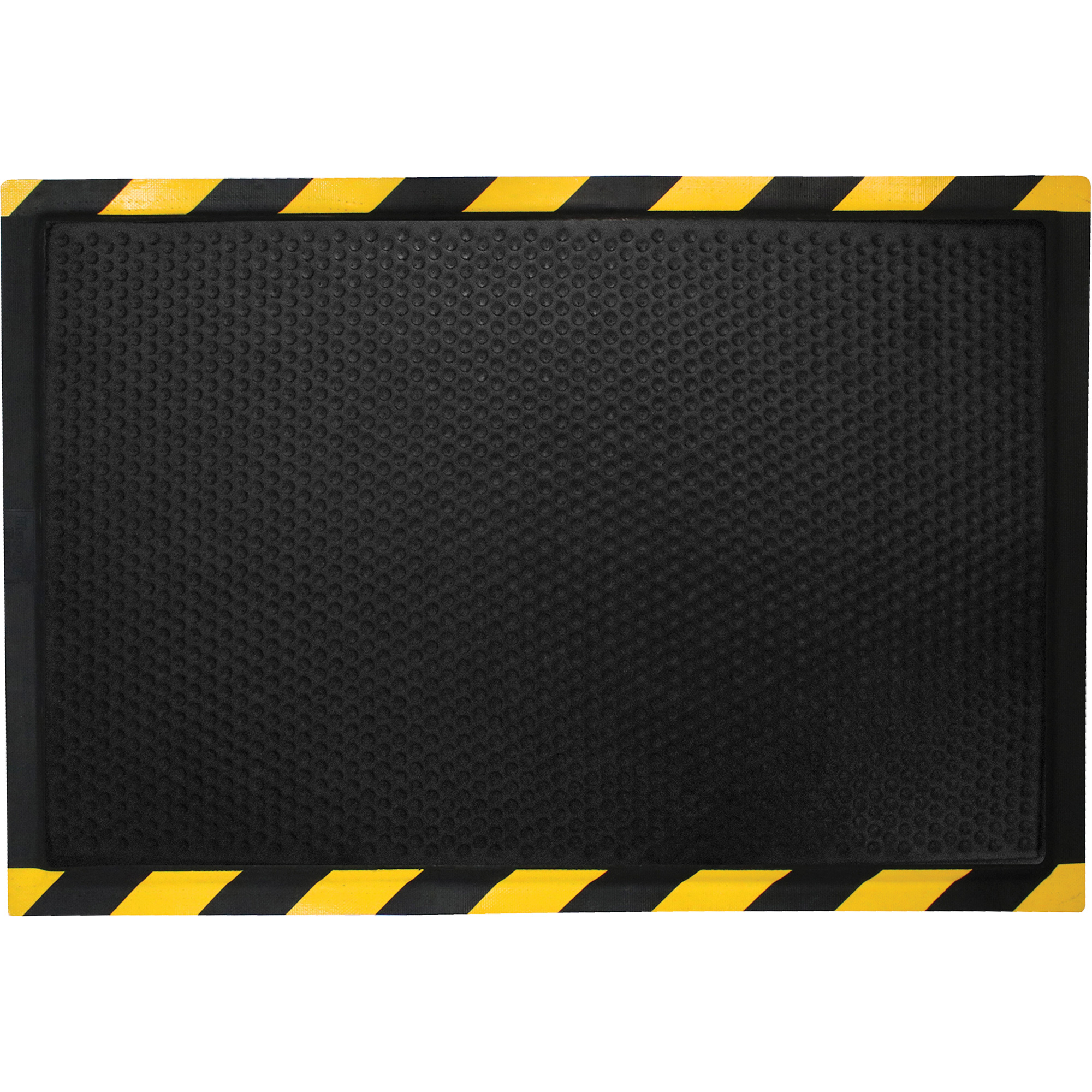 Tapis anti-fatigue DuraComfort, À bulles, 2' x 3' x 1/2", Noir/Jaune, Nitrile