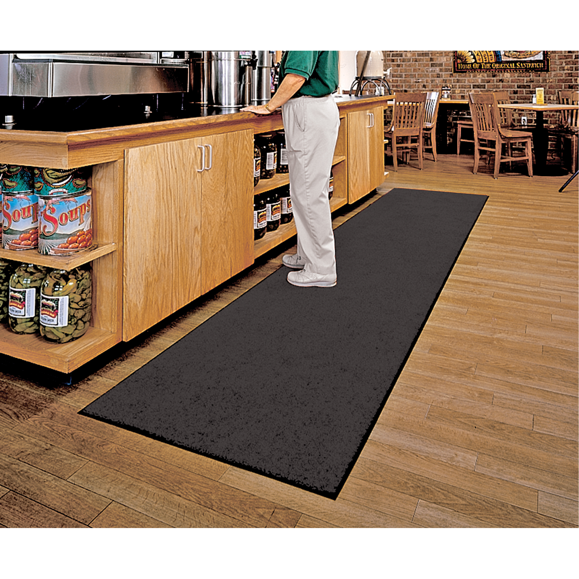 Tapis ColorStar, Essuie-pieds, 3' x 5' x 3/8", Charbon