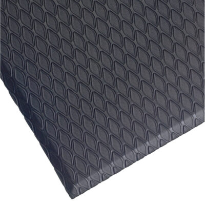 Tapis Cushion MaxMC, Losange, 2' x 3' x 5/8", Charbon, Nitrile/PVC