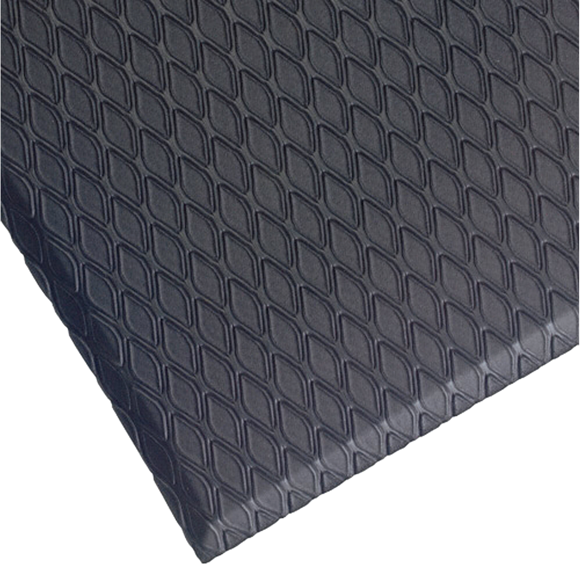 Tapis Cushion MaxMC, Losange, 2' x 3' x 5/8", Charbon, Nitrile/PVC