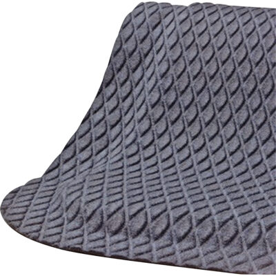 Tapis Hog Heaven FashionMC, Losange, 2' x 12' x 5/8", Gris, Nitrile