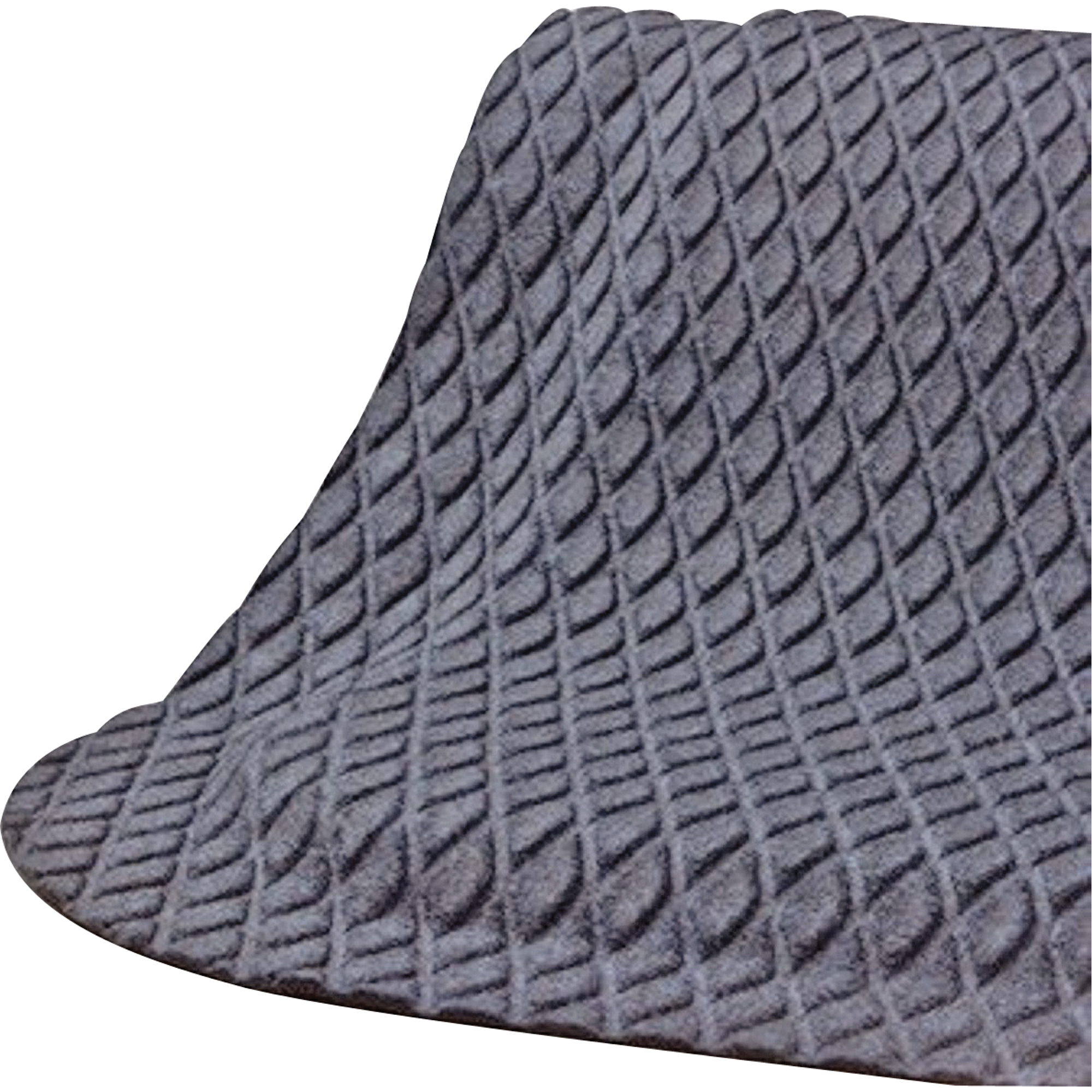 Tapis Hog Heaven FashionMC, Losange, 2' x 12' x 5/8", Gris, Nitrile