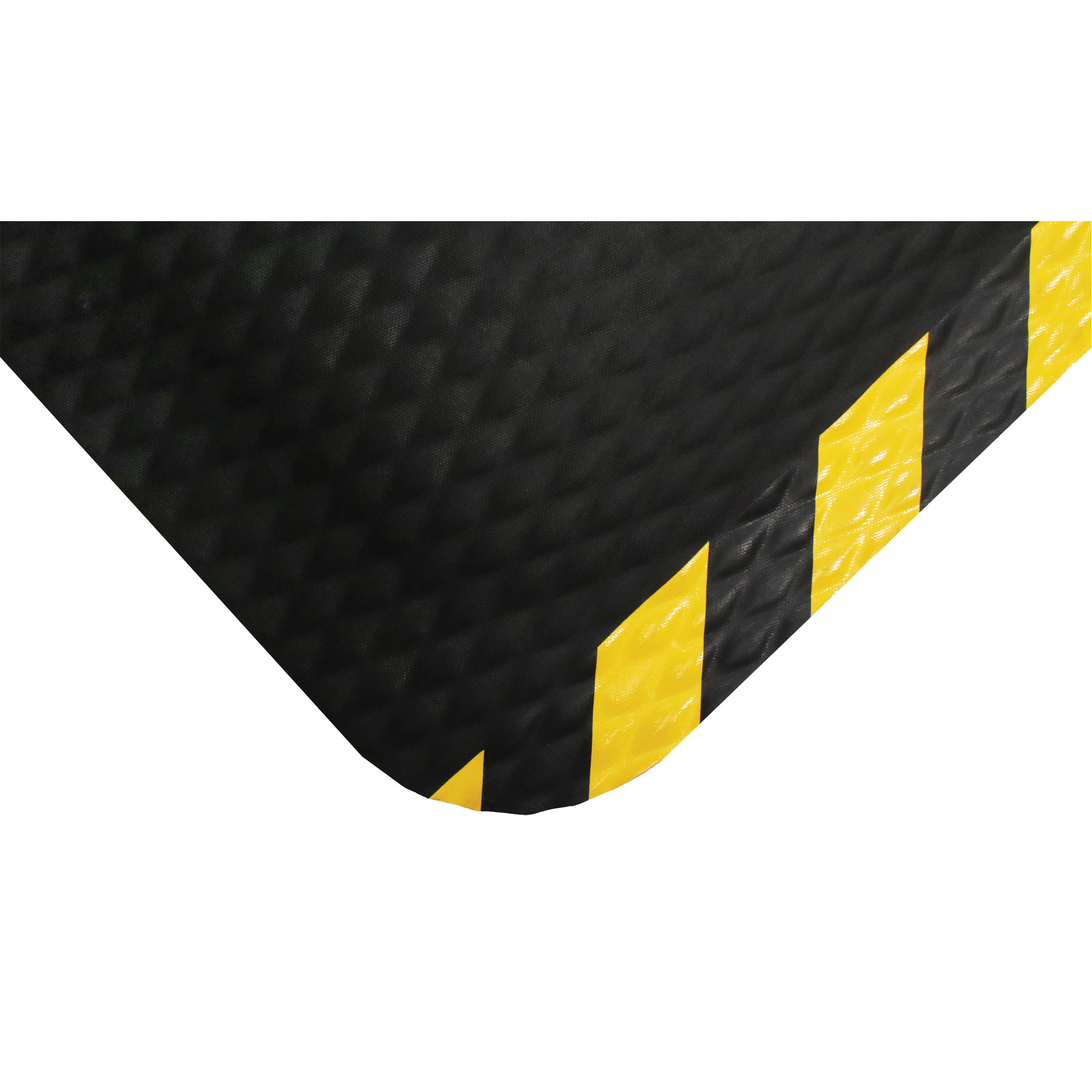 Tapis Hog Heaven, Losange, 4-4/5' x 8' x 5/8", Noir/Jaune, Nitrile
