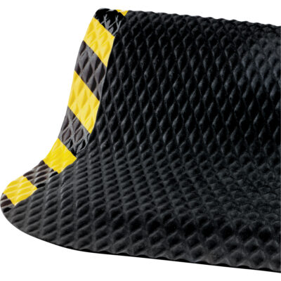 Tapis Hog Heaven no 423, Losange, 3-3/4' x 5-3/4' x 5/8", Noir/Jaune, Nitrile