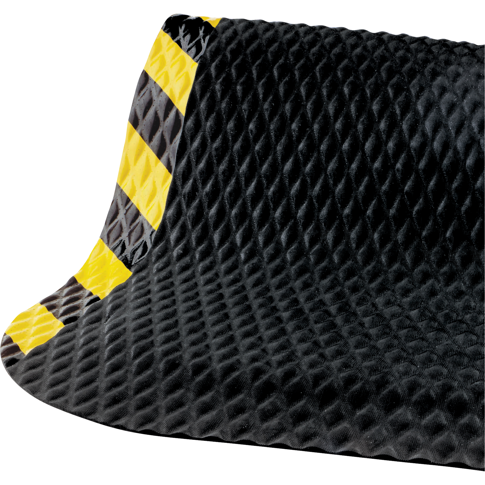 Tapis Hog Heaven no 423, Losange, 3-3/4' x 5-3/4' x 5/8", Noir/Jaune, Nitrile