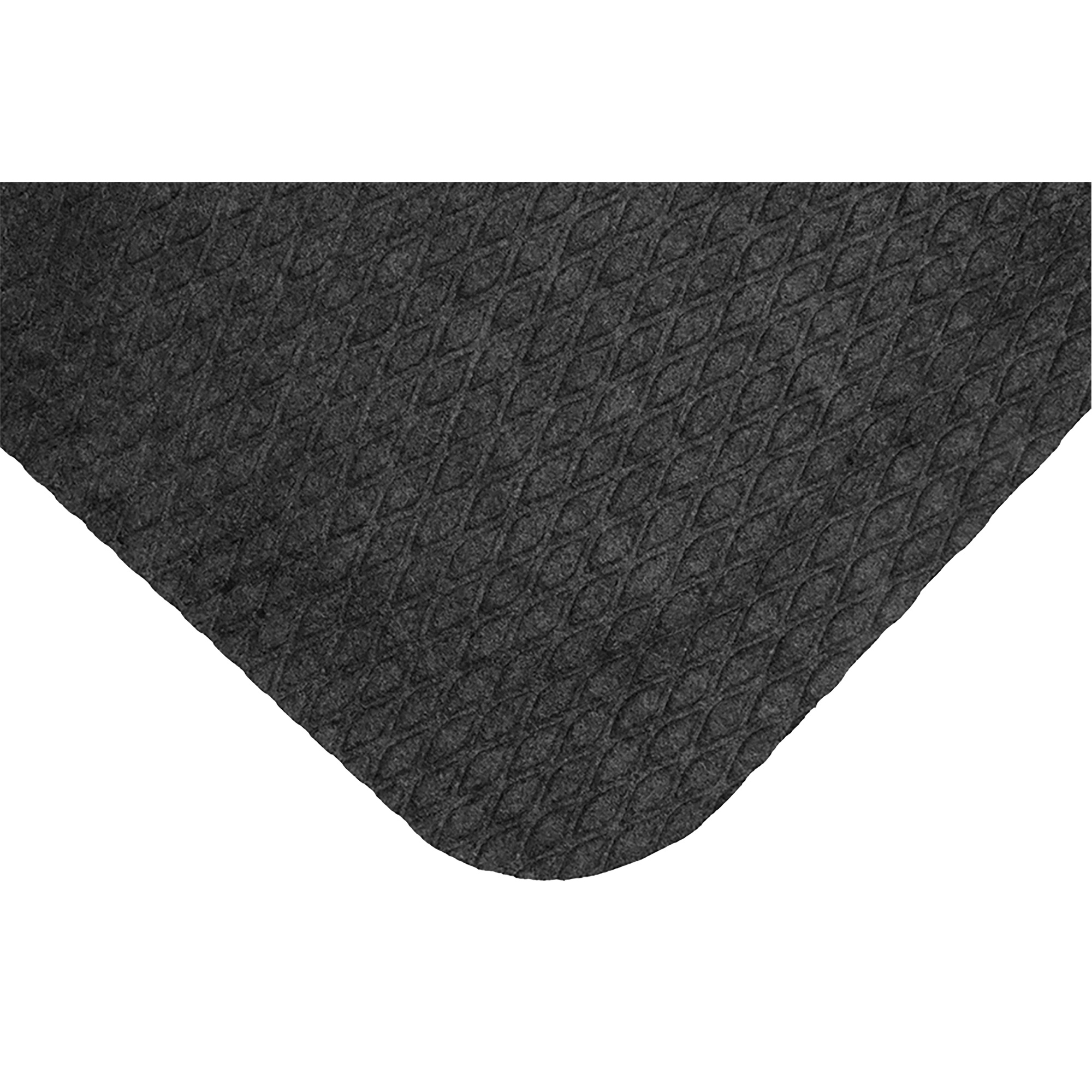 Tapis stylé Hog Heaven, Losange, 2' x 3' x 5/8", Noir, Nitrile