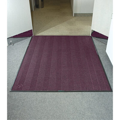 Tapis WaterhogMD Eco Elite, Essuie-pieds/grattoir, 3' x 20' x 3/8", Marron