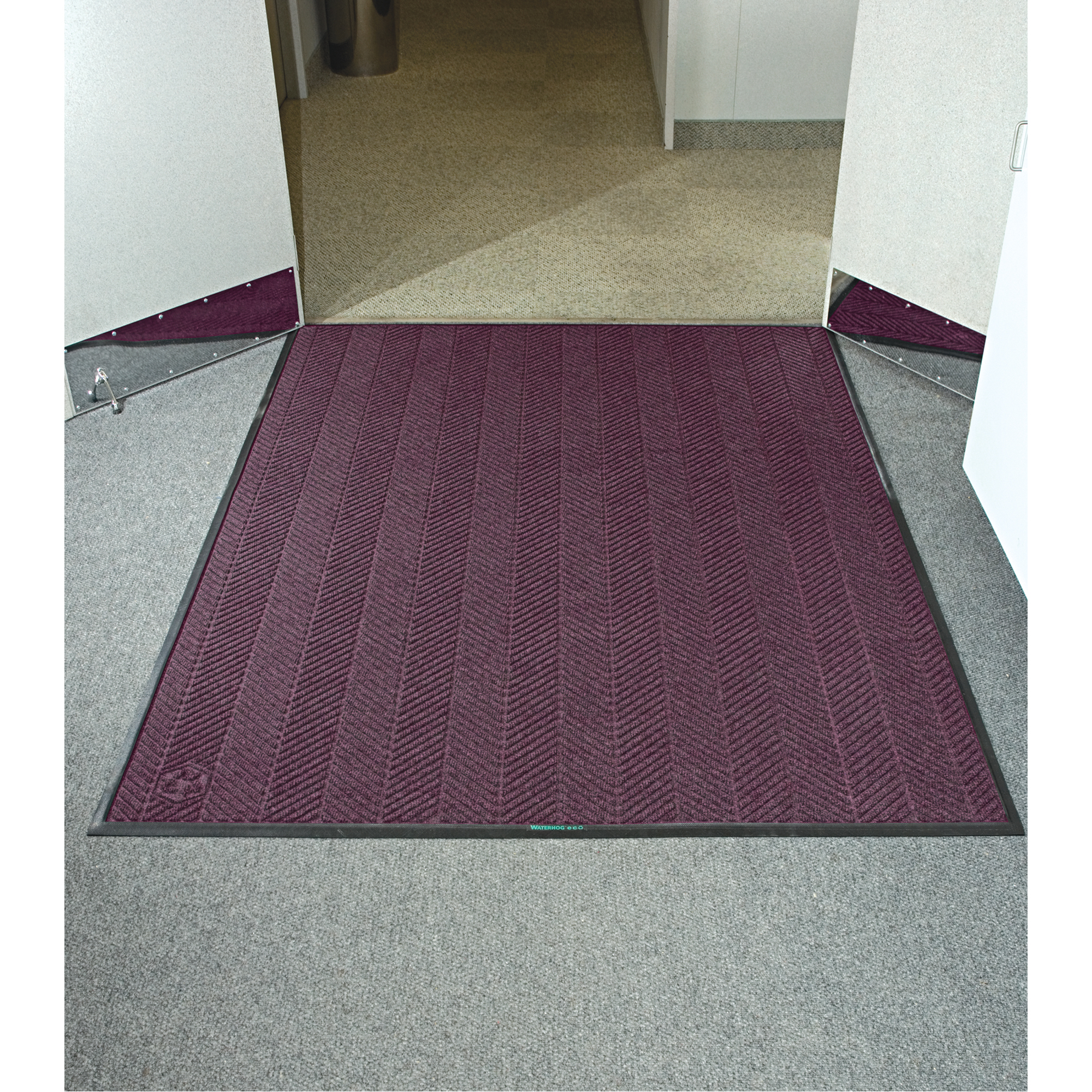 Tapis WaterhogMD Eco Elite, Essuie-pieds/grattoir, 3' x 20' x 3/8", Marron