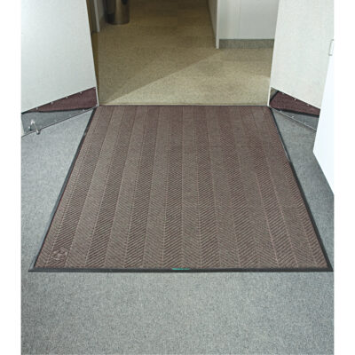 Tapis WaterhogMD Eco Elite, Essuie-pieds/grattoir, 3' x 8' x 3/8", Brun châtaignier