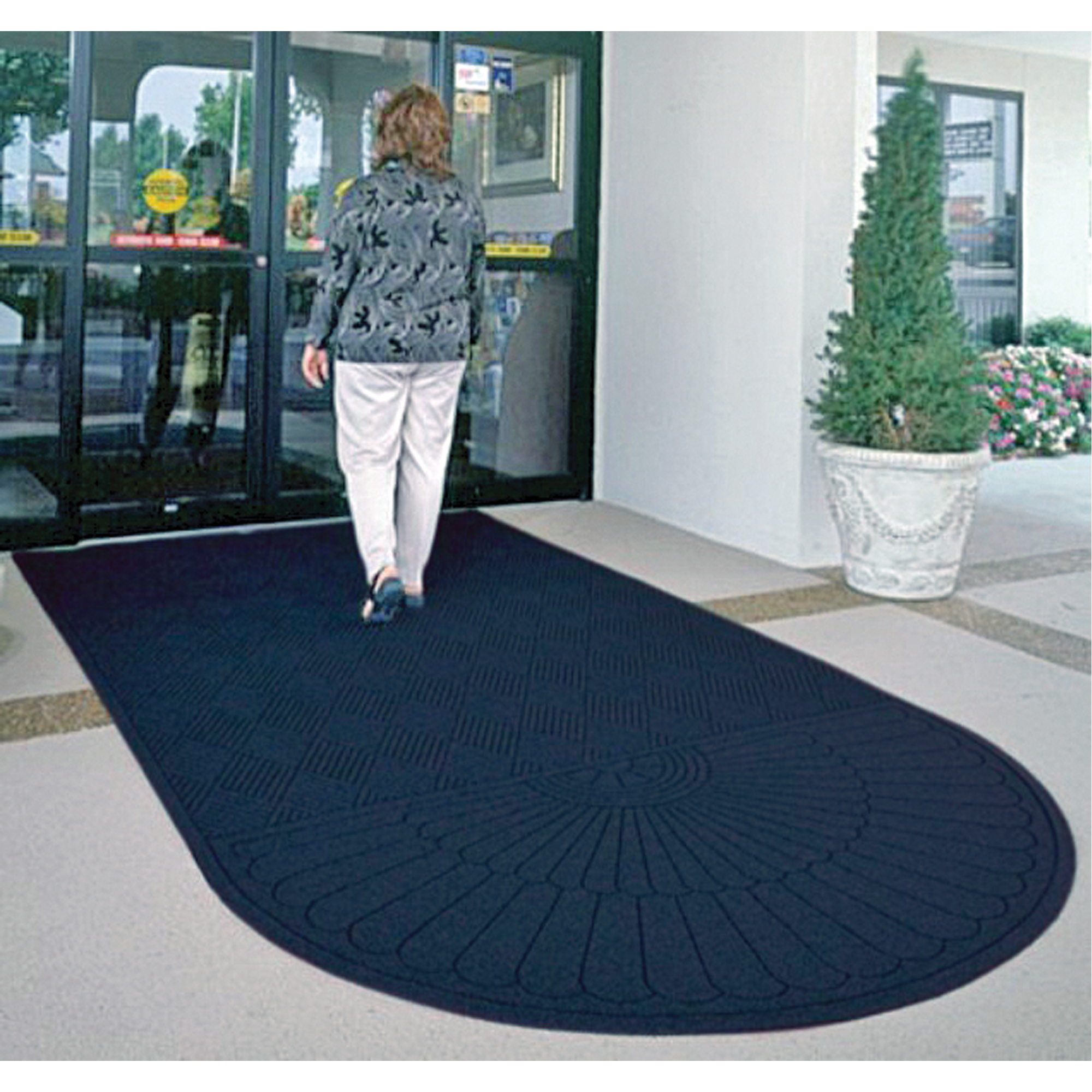 Tapis WaterhogMD Eco, Essuie-pieds/grattoir, 4' x 10' x 3/8", Indigo