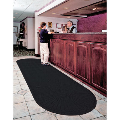 Tapis WaterhogMD Eco Grand Premier, Essuie-pieds/grattoir, 6' x 15' x 3/8", Fumée noire