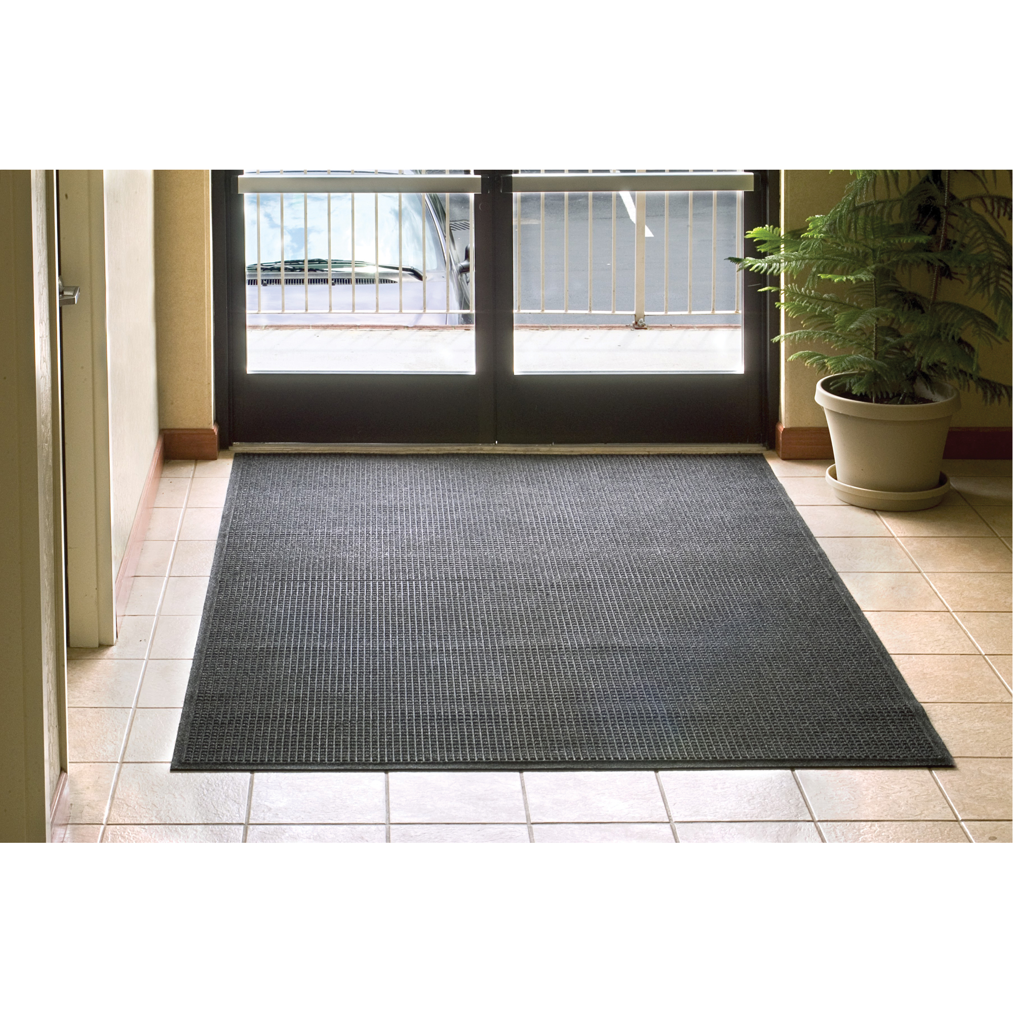 Tapis WaterhogMD Fashion, Essuie-pieds/grattoir, 2' x 3' x 3/8", Charbon