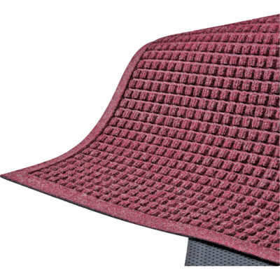 Tapis WaterhogMD Fashion, Essuie-pieds/grattoir, 3' x 10' x 1/4", Rouge/noir