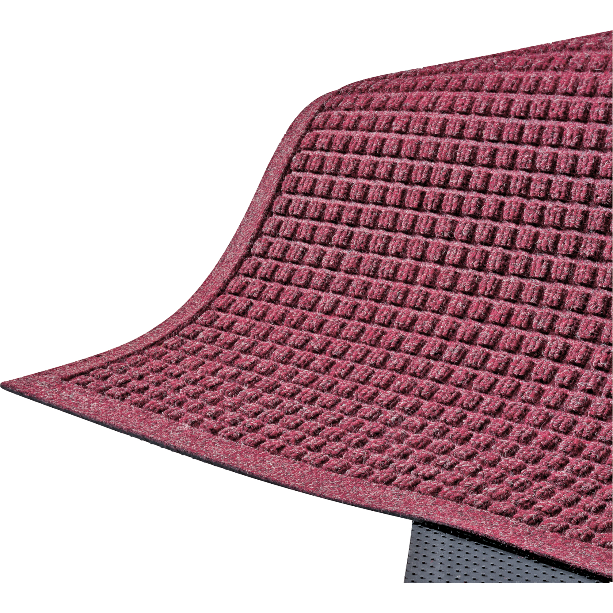 Tapis WaterhogMD Fashion, Essuie-pieds/grattoir, 3' x 10' x 1/4", Rouge/noir