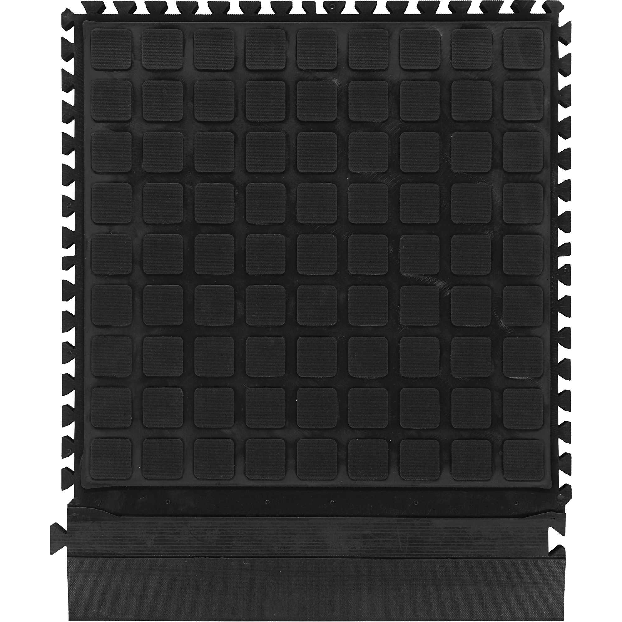 Tuile latérale modulaire Hog Heaven III Comfort, Ondulé, 1-1/2' x 1-4/5' x 3/4", Noir, Nitrile