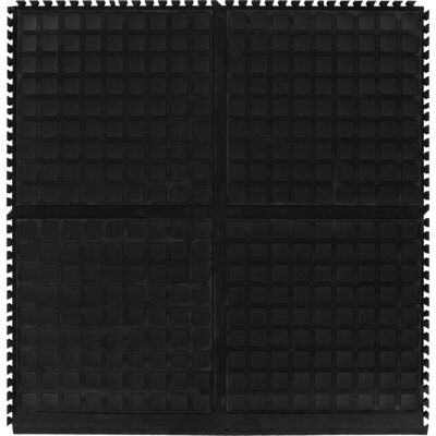 Tuile latérale modulaire Hog Heaven III Comfort, Ondulé, 3' x 3-1/3' x 3/4", Noir, Nitrile