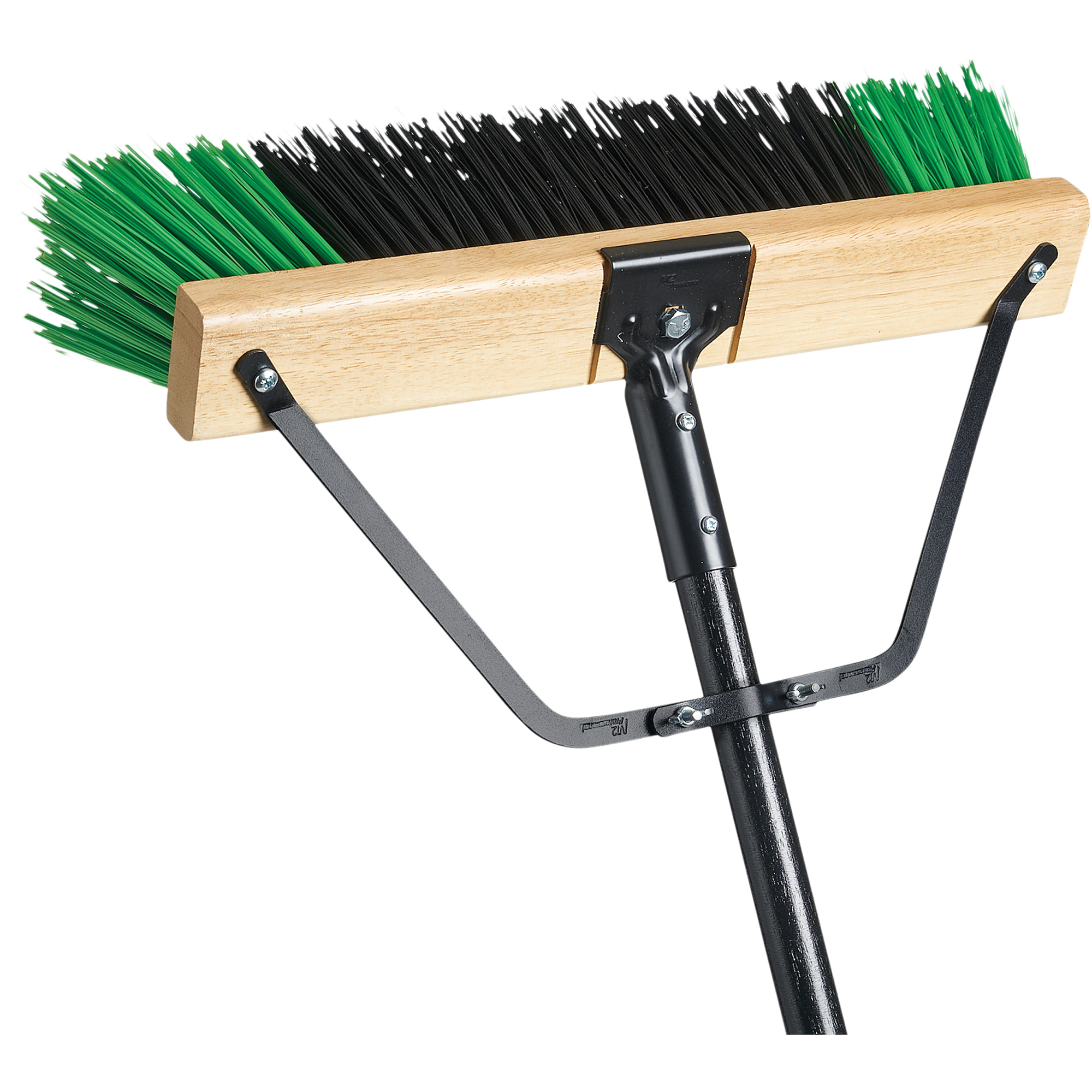 Balai-brosse à manche renforcé Ryno, 18", Corsé, Soies PVC