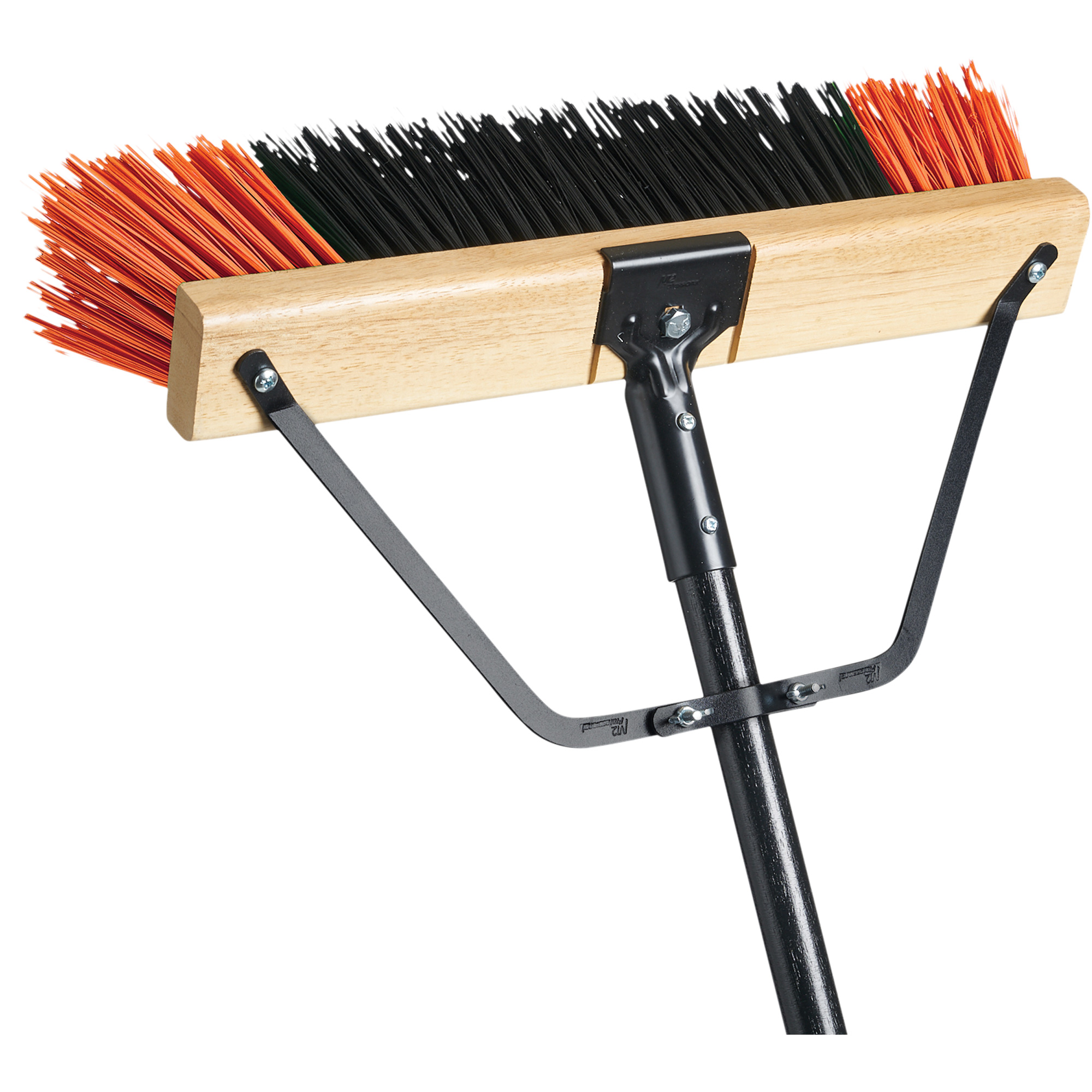 Balai-brosse à manche renforcé Ryno, 18", Extra-ferme, Soies PVC