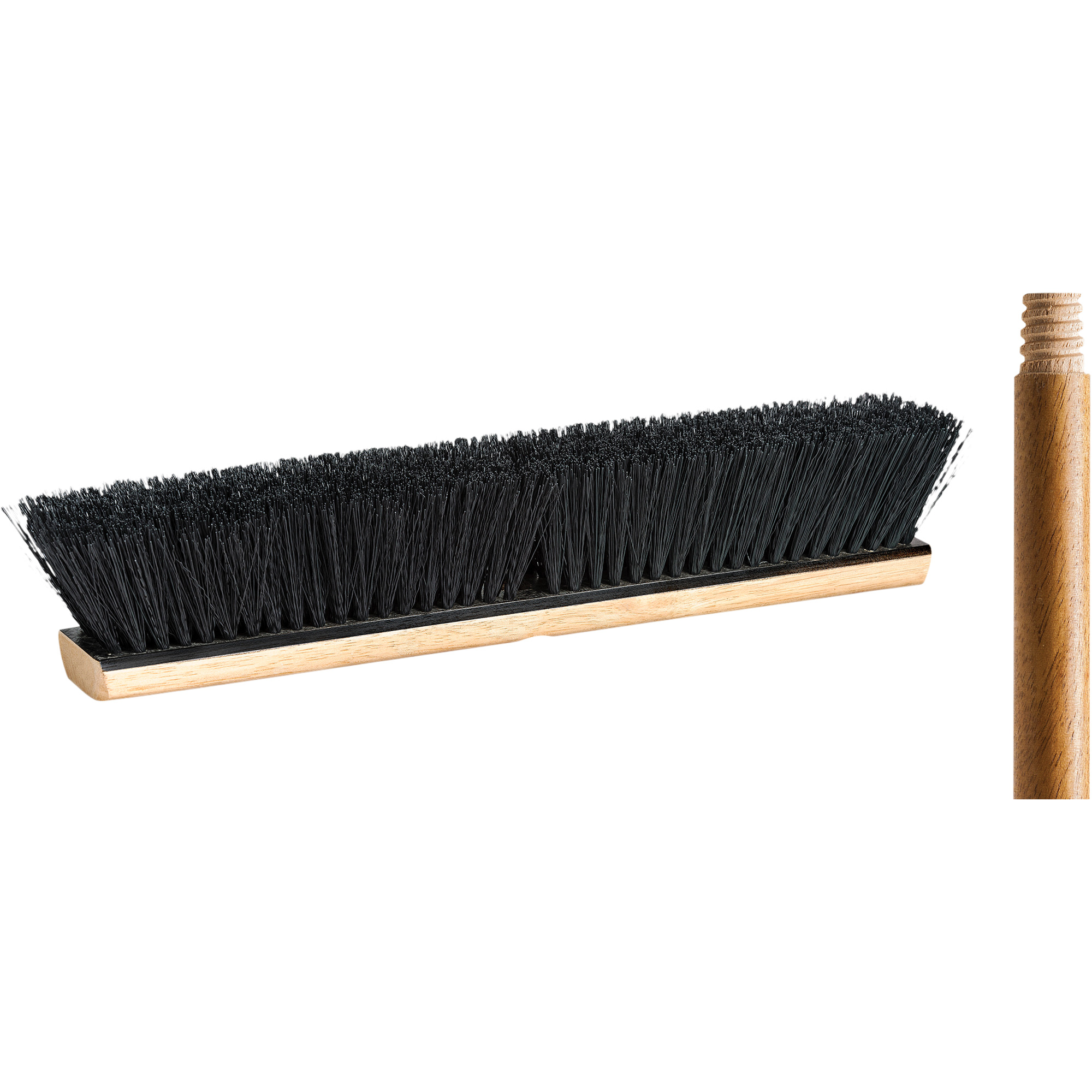 Balai-brosse avec manche, 18", Moyen, Soies Tampico