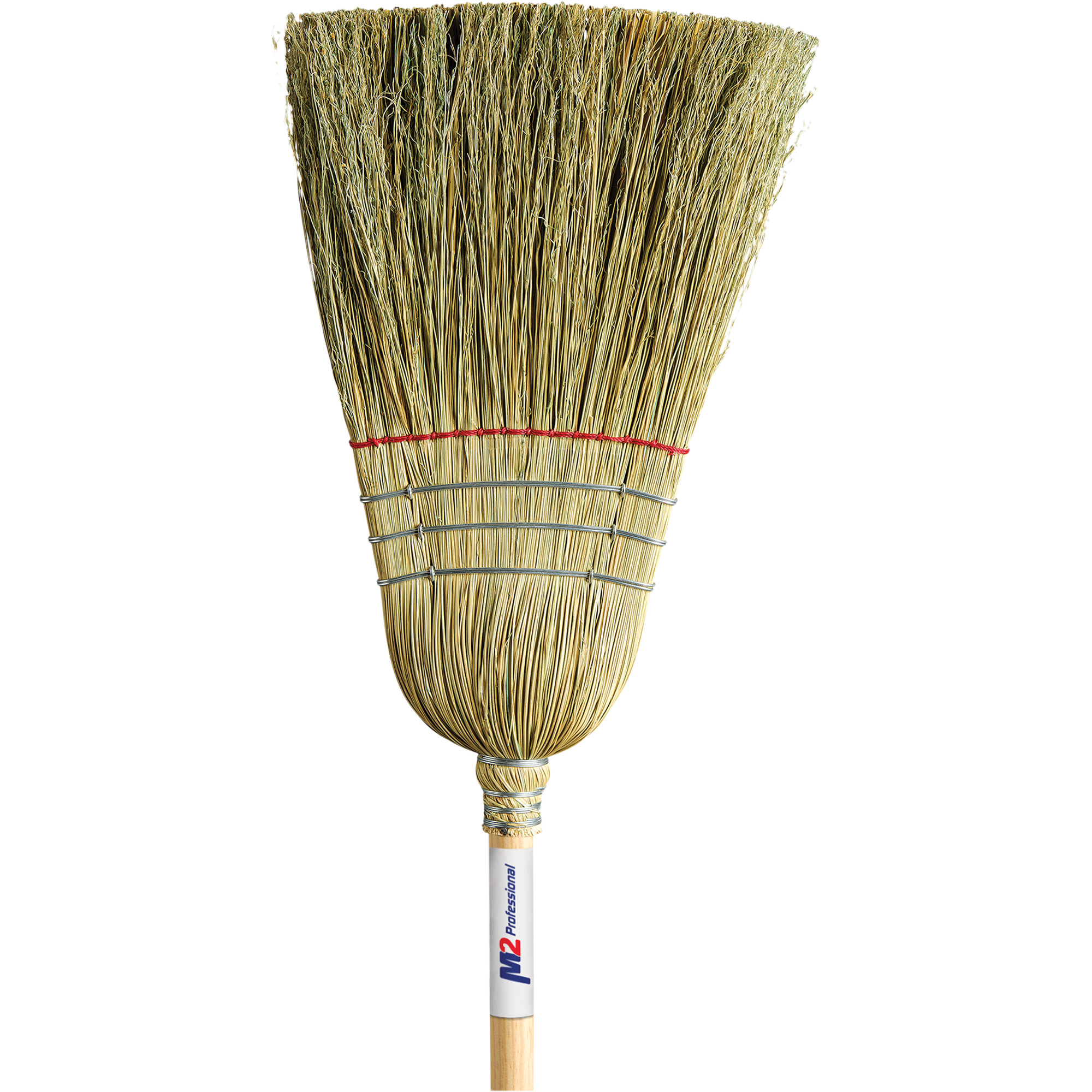 Balai de paille robuste, Une corde, Manche Bois