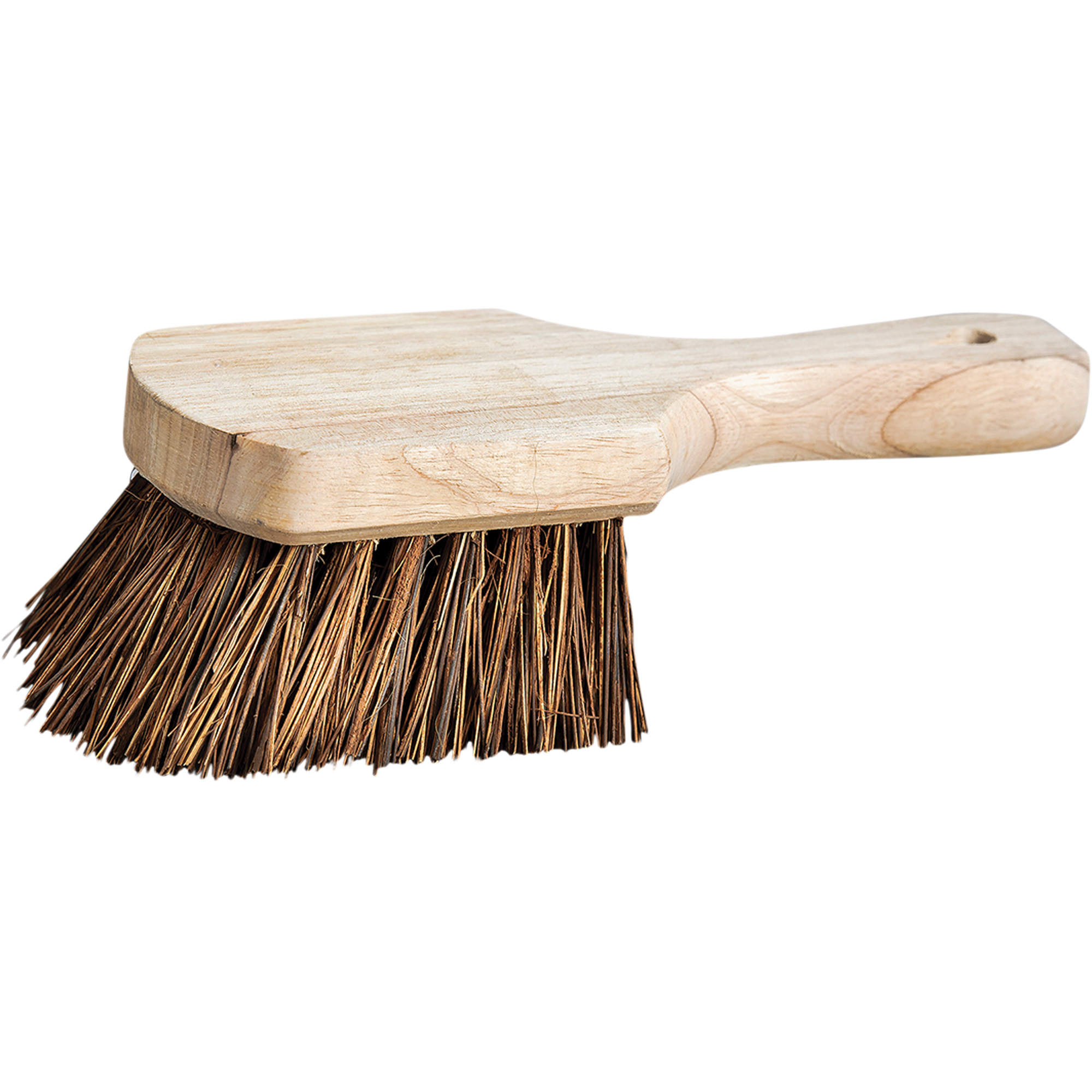 Brosse à chaudron à manche court, Soies Ferme, Longueur de 9", Brun