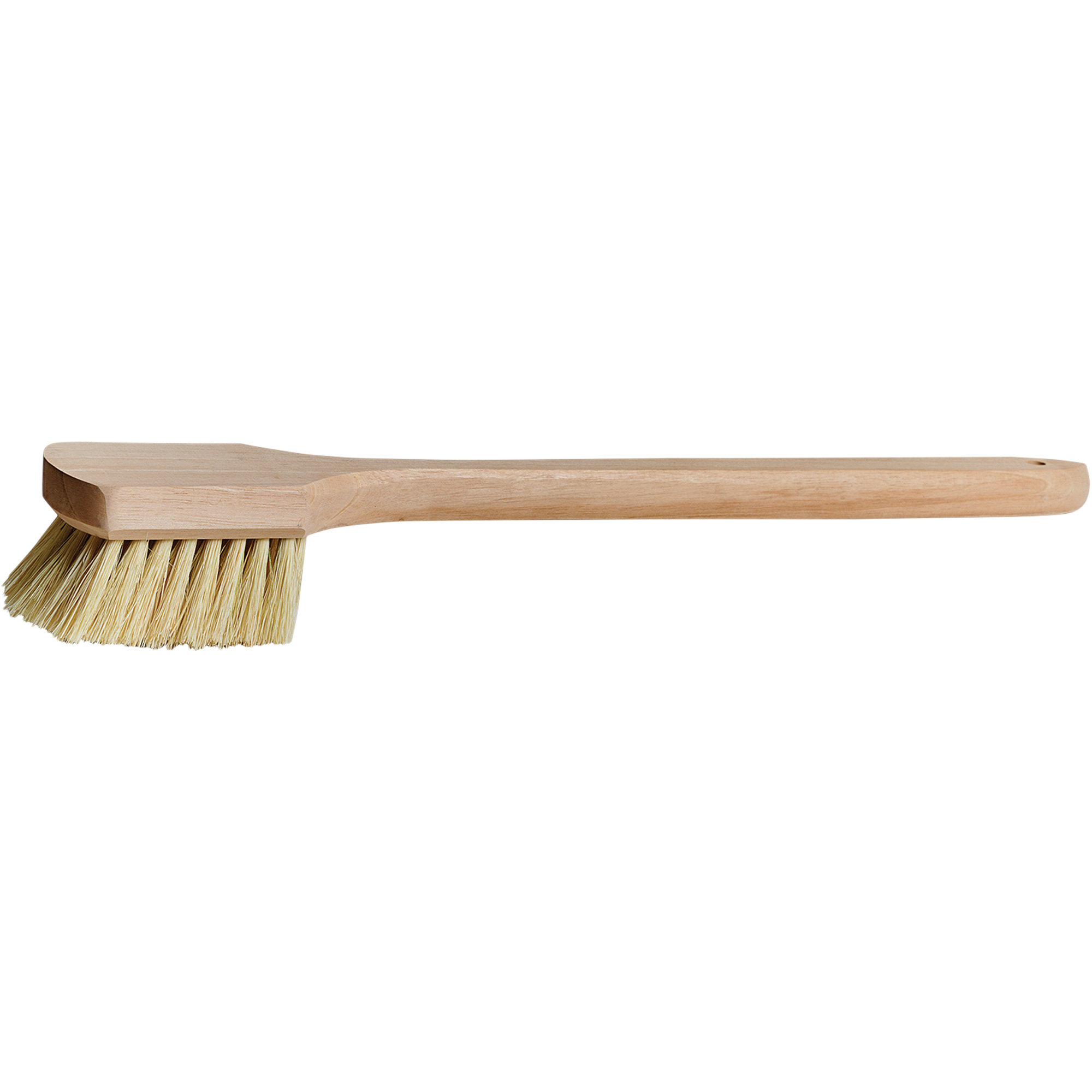 Brosse à chaudron à manche long, 20" l, Soies Tampico, Beige