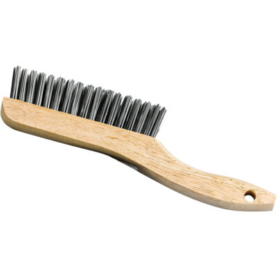 Brosse à manche en patin, Acier, 4 x 16 rangs de fils, Longueur 9-3/4"