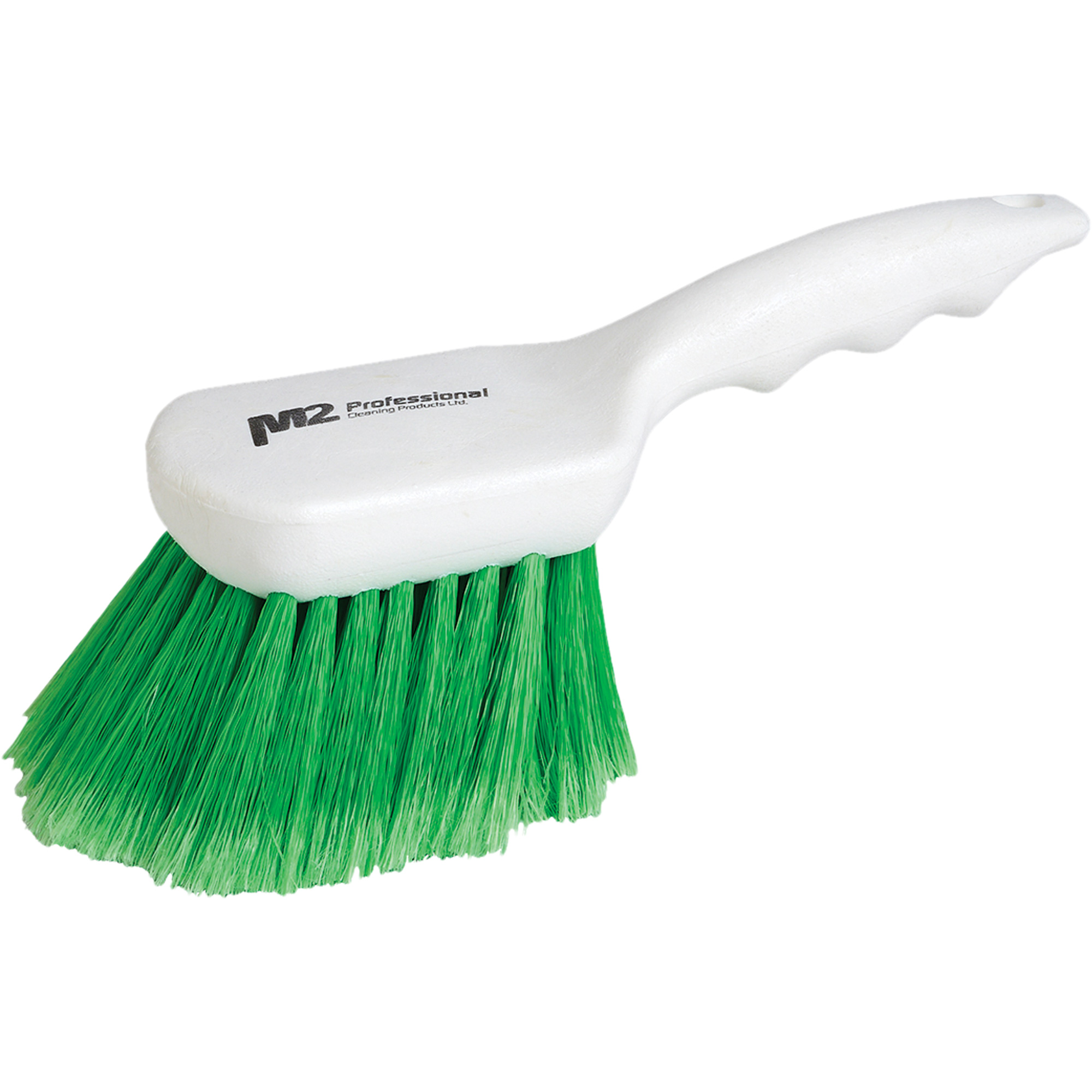 Brosse à recoins à manche court, 9" l, Soies Synthétique, Vert