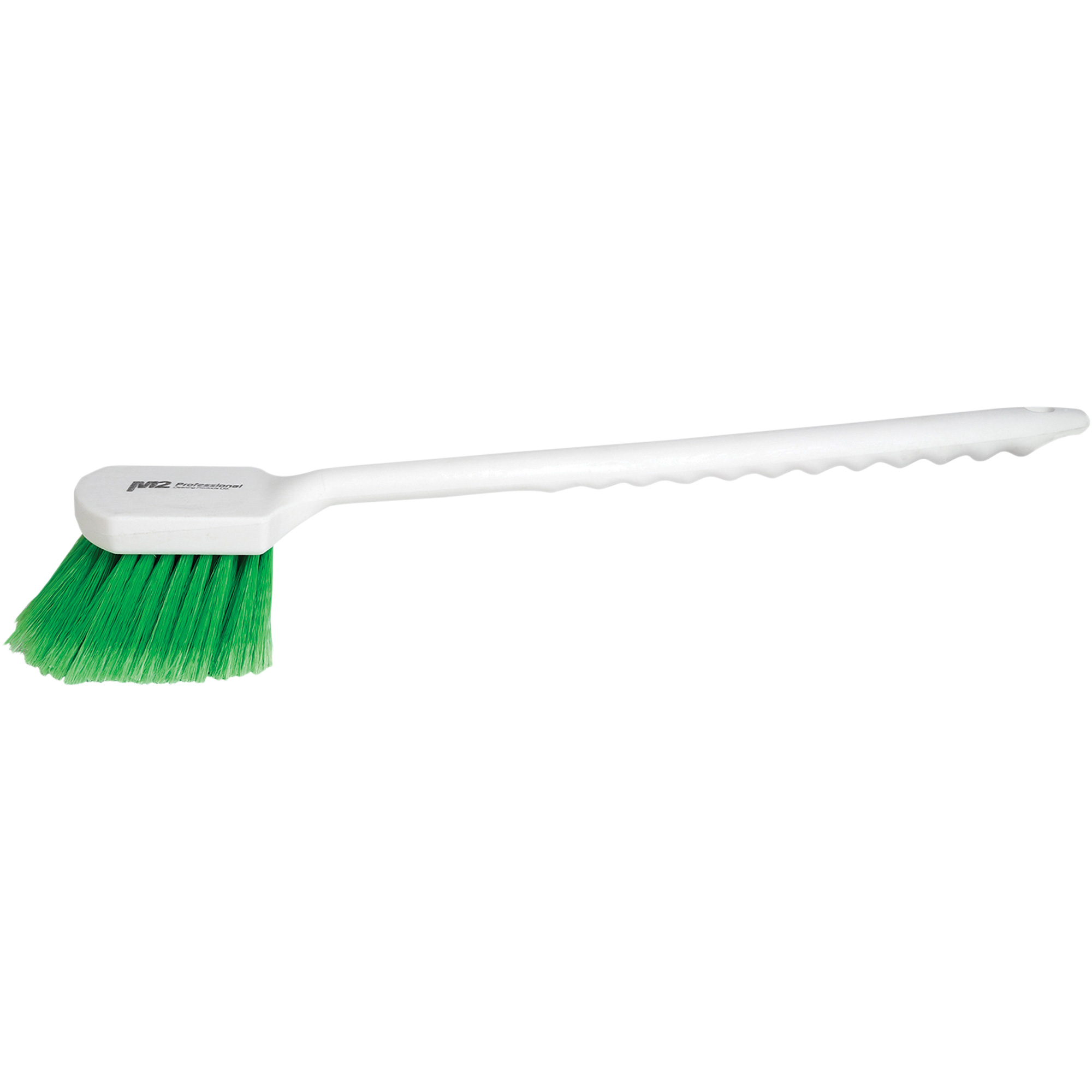 Brosse à recoins à manche long, 20" l, Soies PVC, Vert