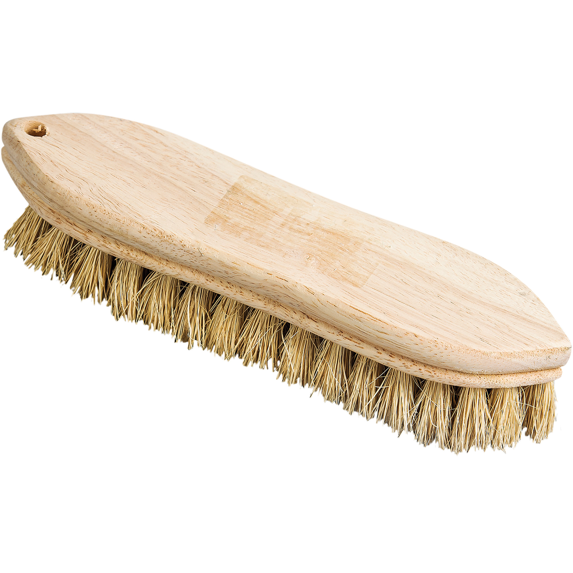 Brosse à récurer pointue, 9" l, Soies Tampico, Blanc