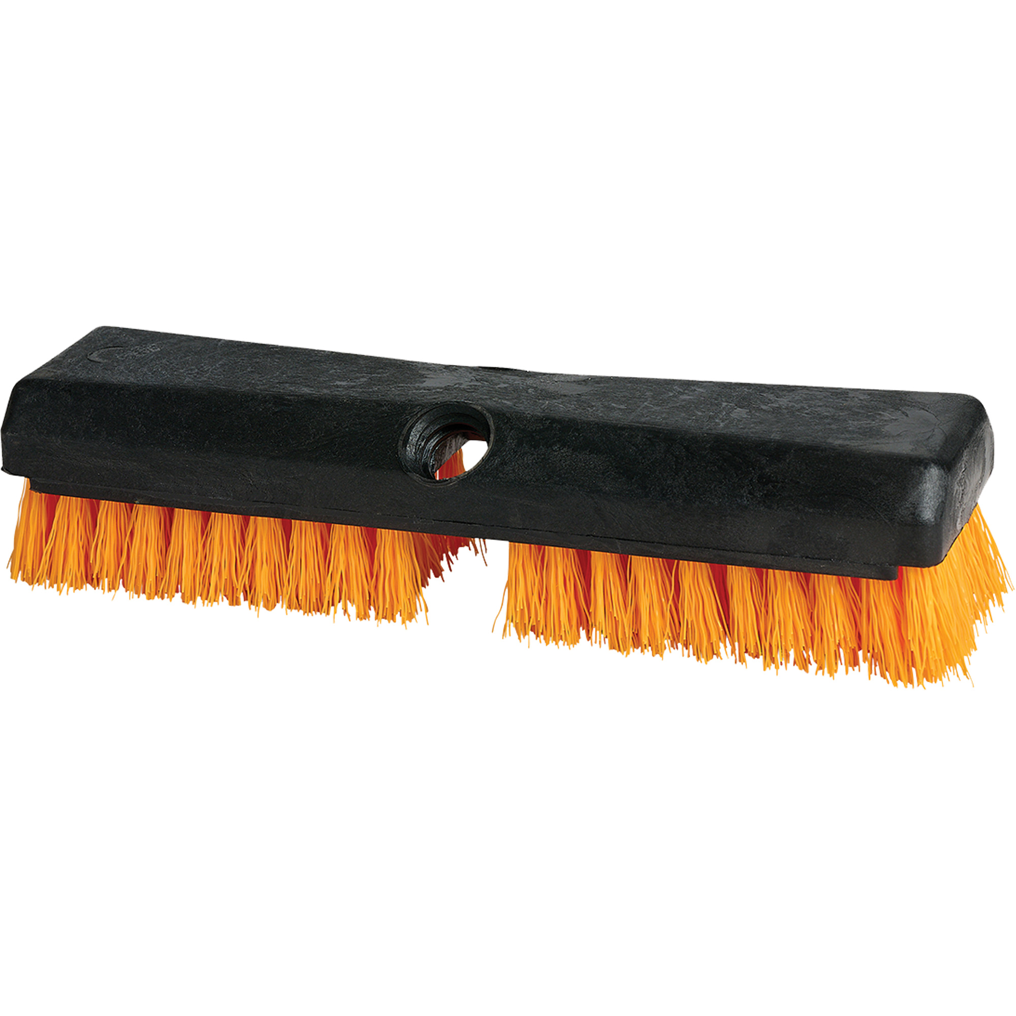 Brosse de nettoyage, 10" l, Soies Polypropylène, Noir/Rouge