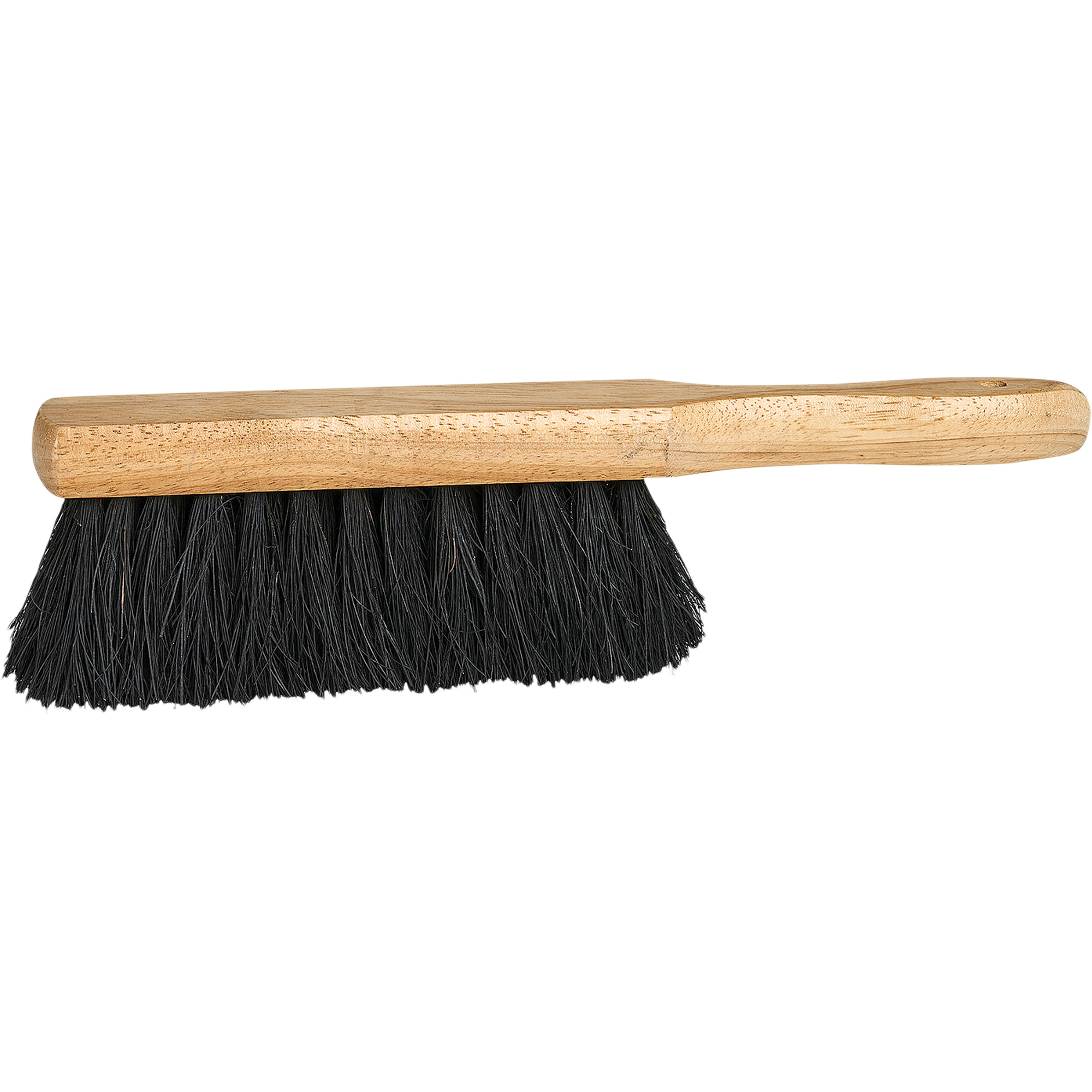 Brosse de nettoyage en bois, 12-1/4" l, Soies Tampico, Noir