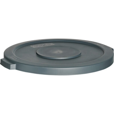 Couvercle pour contenant à déchets, Couvercle plat, Plastique, Convient aux contenants 22" dia.