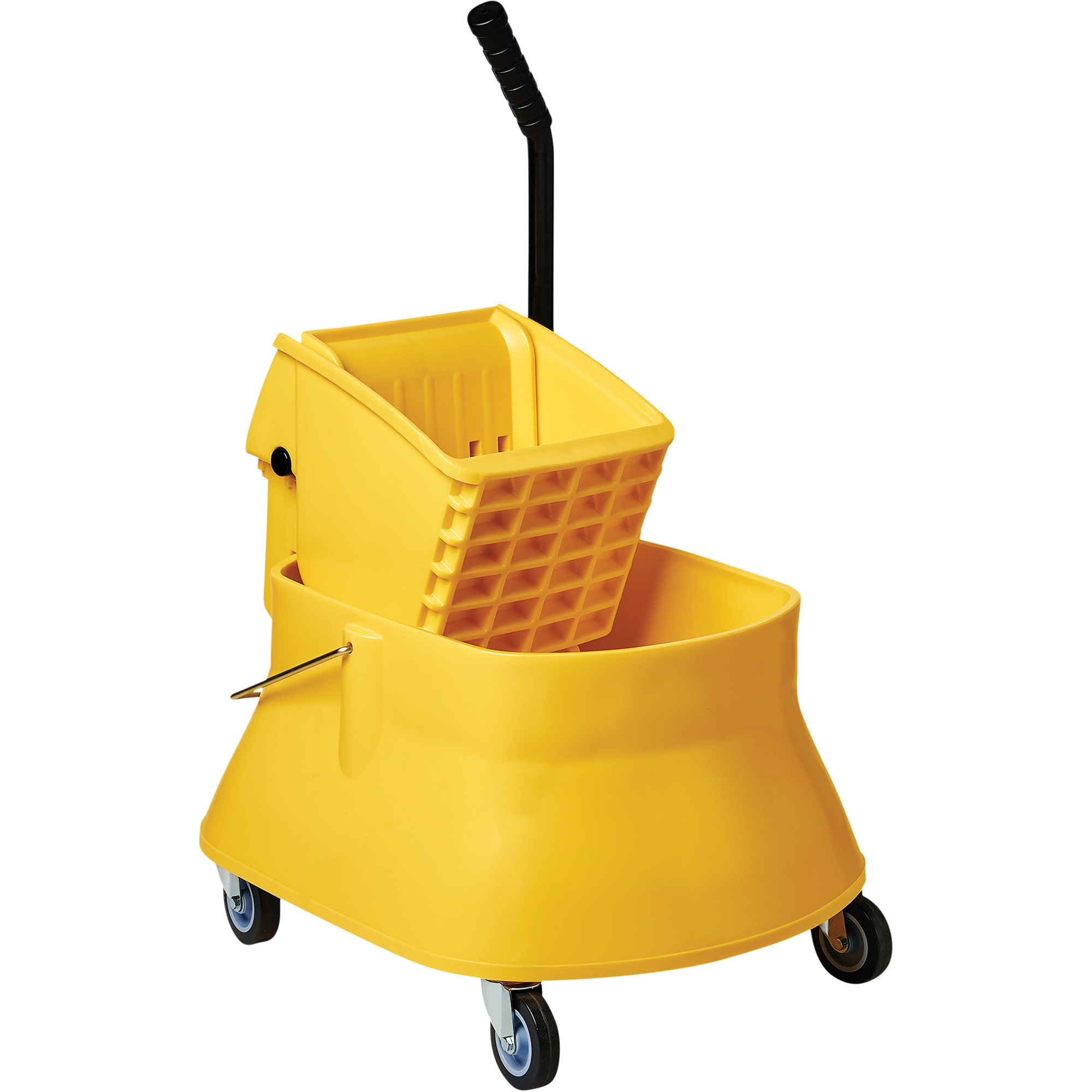 Ensemble de seau pour vadrouille et essoreuse ChampMC, Pression latérale, 7,5 gal. US (30 pintes), Jaune