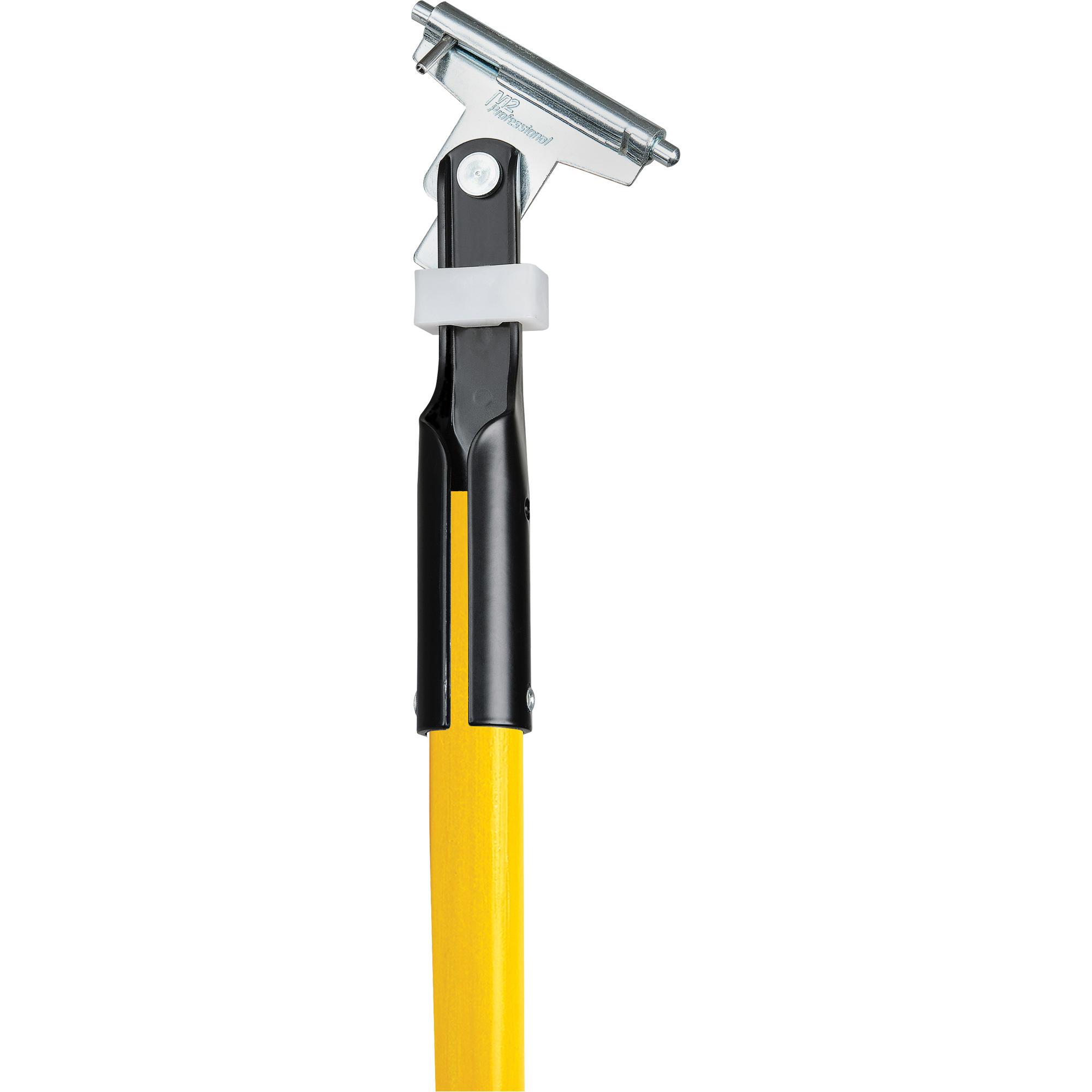 Manche jaune pour vadrouille à épousseter Clipper, Fibre de verre, 1" dia, 60" lo