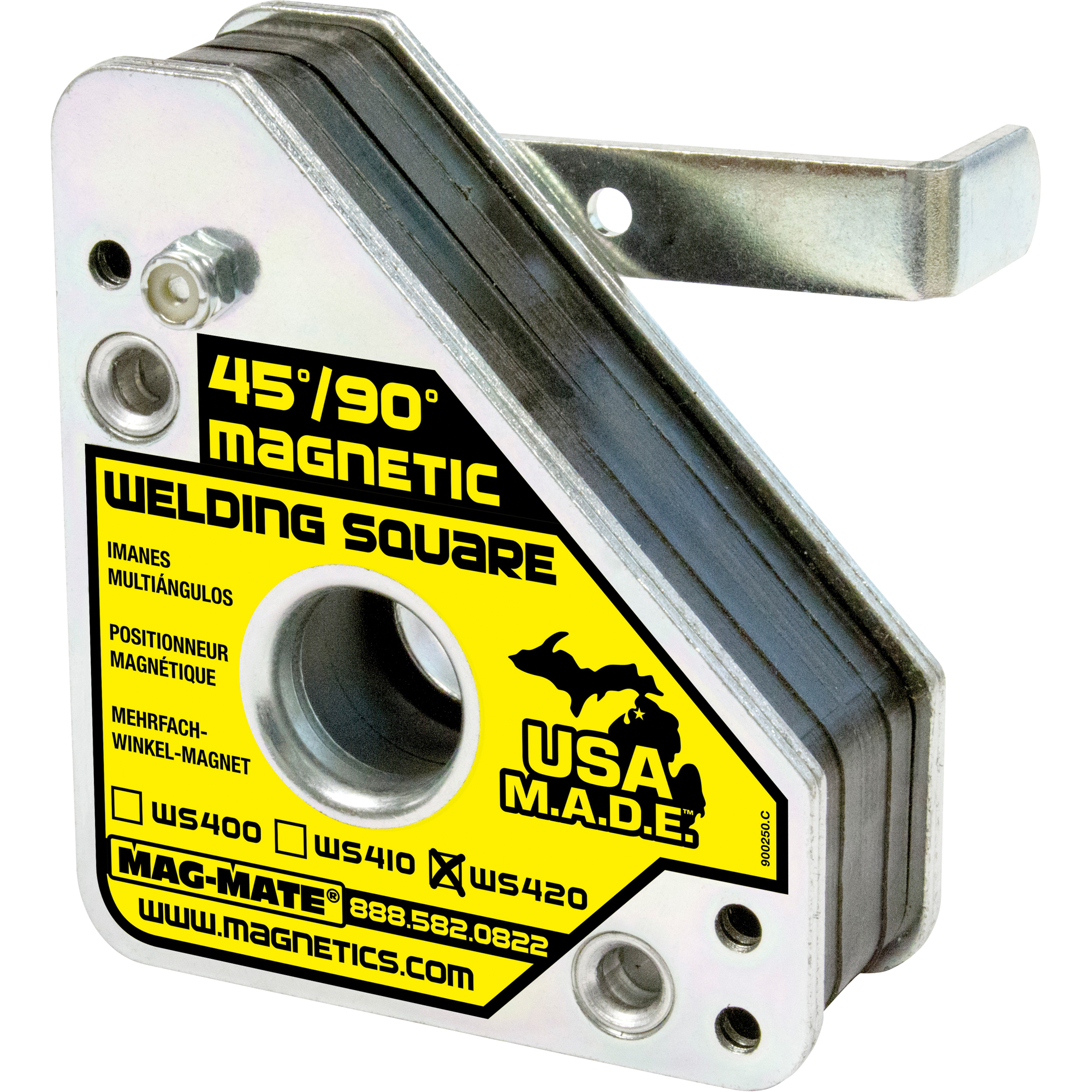 Équerres de soudage magnétiques, 3-3/4" lo x 1-1/2" la x 4-3/8" h, 150 lb
