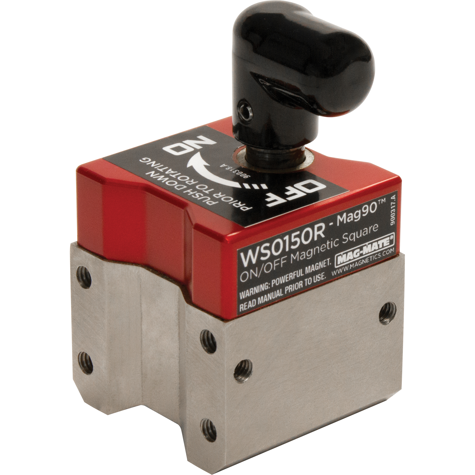 Équerres magnétiques Mag90MC avec interrupteur, 1-1/2" lo x 1-1/2" la x 2-3/4" h, 150 lb