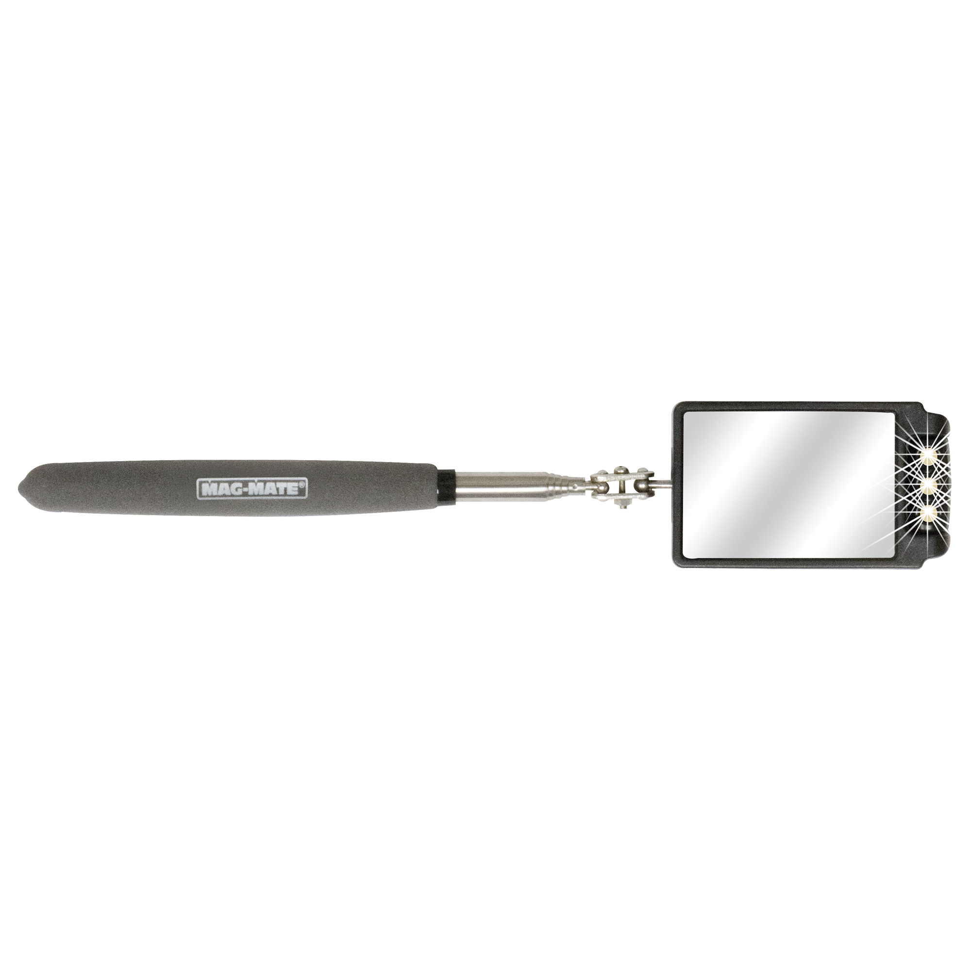 Miroir d'inspection, Rectangulaire, 2-3/4" lo x 1-7/8" la, Télescopique
