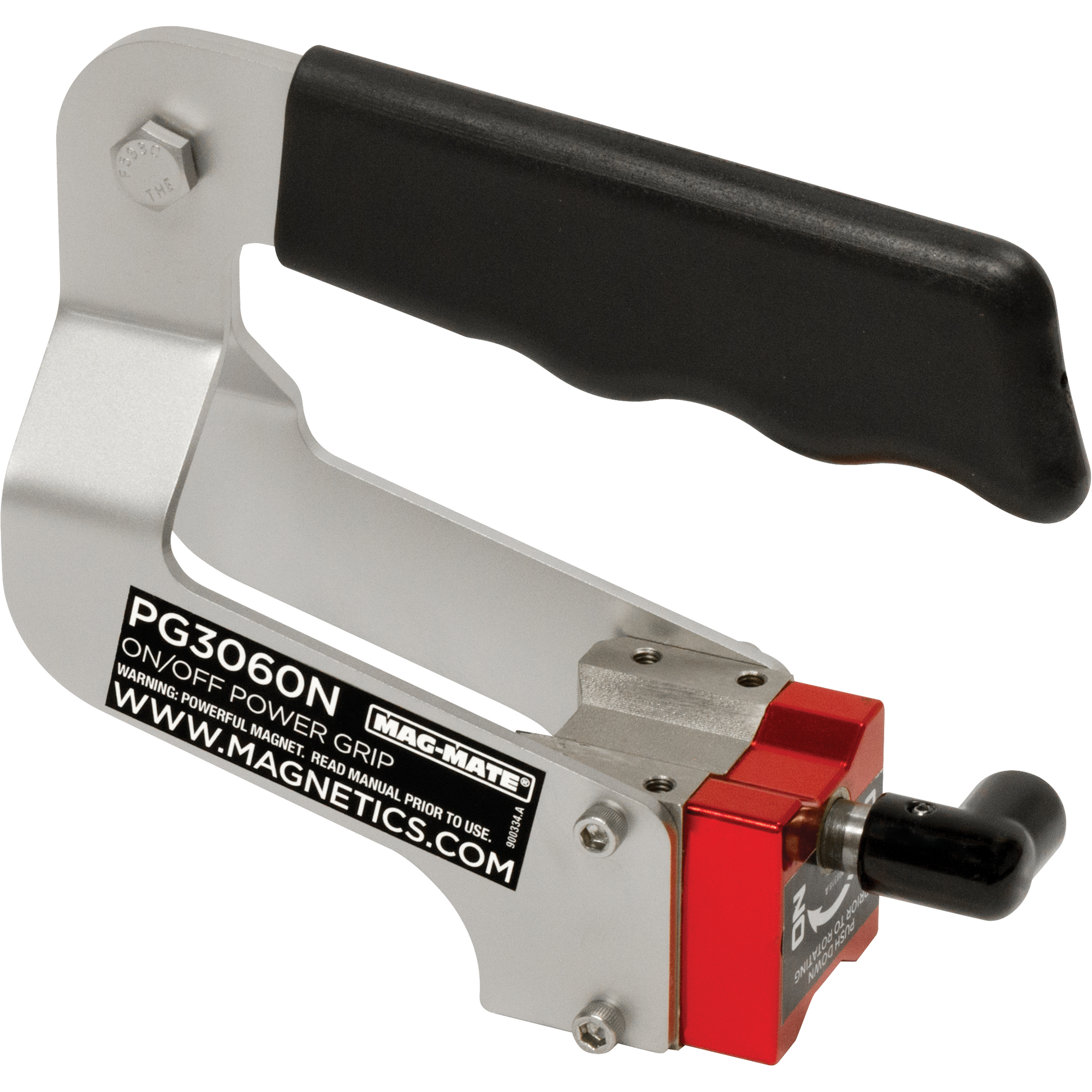Serre-joints magnétiques avec interrupteur, Longueur de 6", Diamètre de 2", Capacité de 60 lb