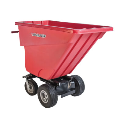 Chariot à bascule motorisé, Capacité 13.5 cu.ft., 45" h x 27" la x 68" p
