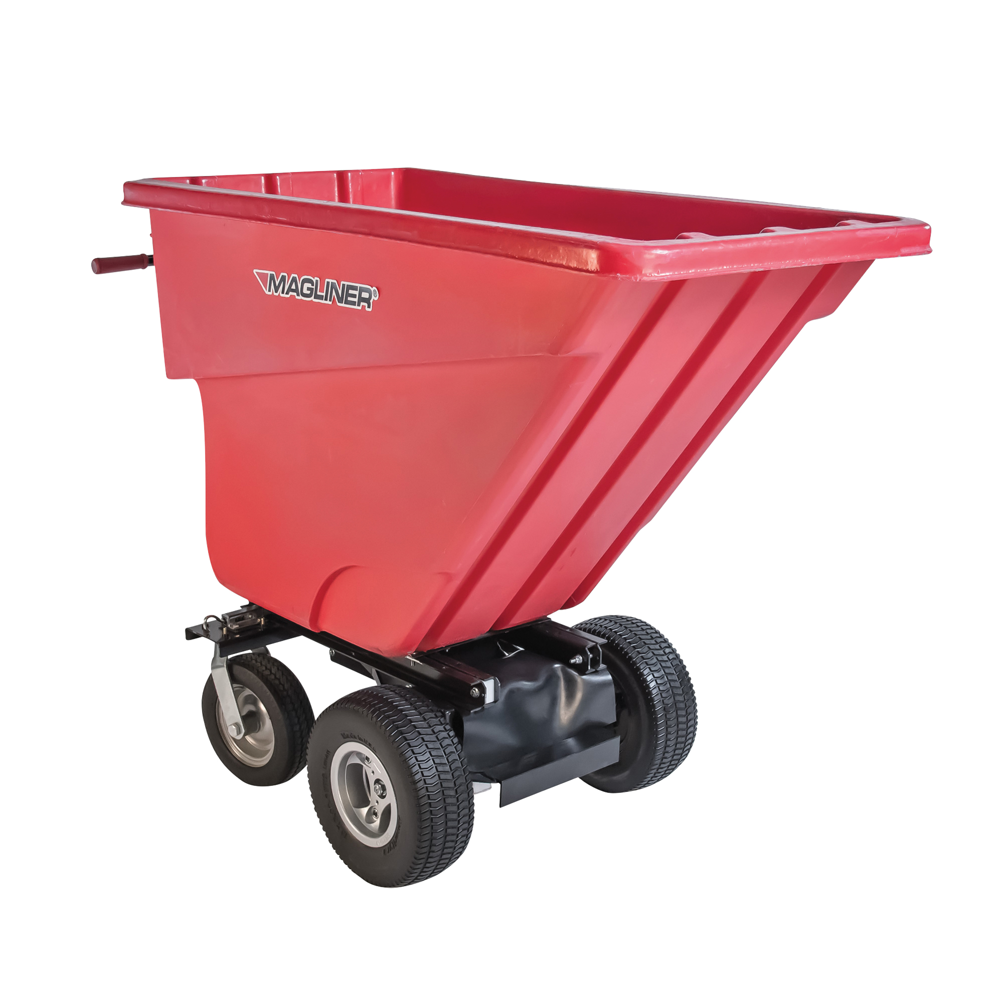 Chariot à bascule motorisé, Capacité 13.5 cu.ft., 45" h x 27" la x 68" p